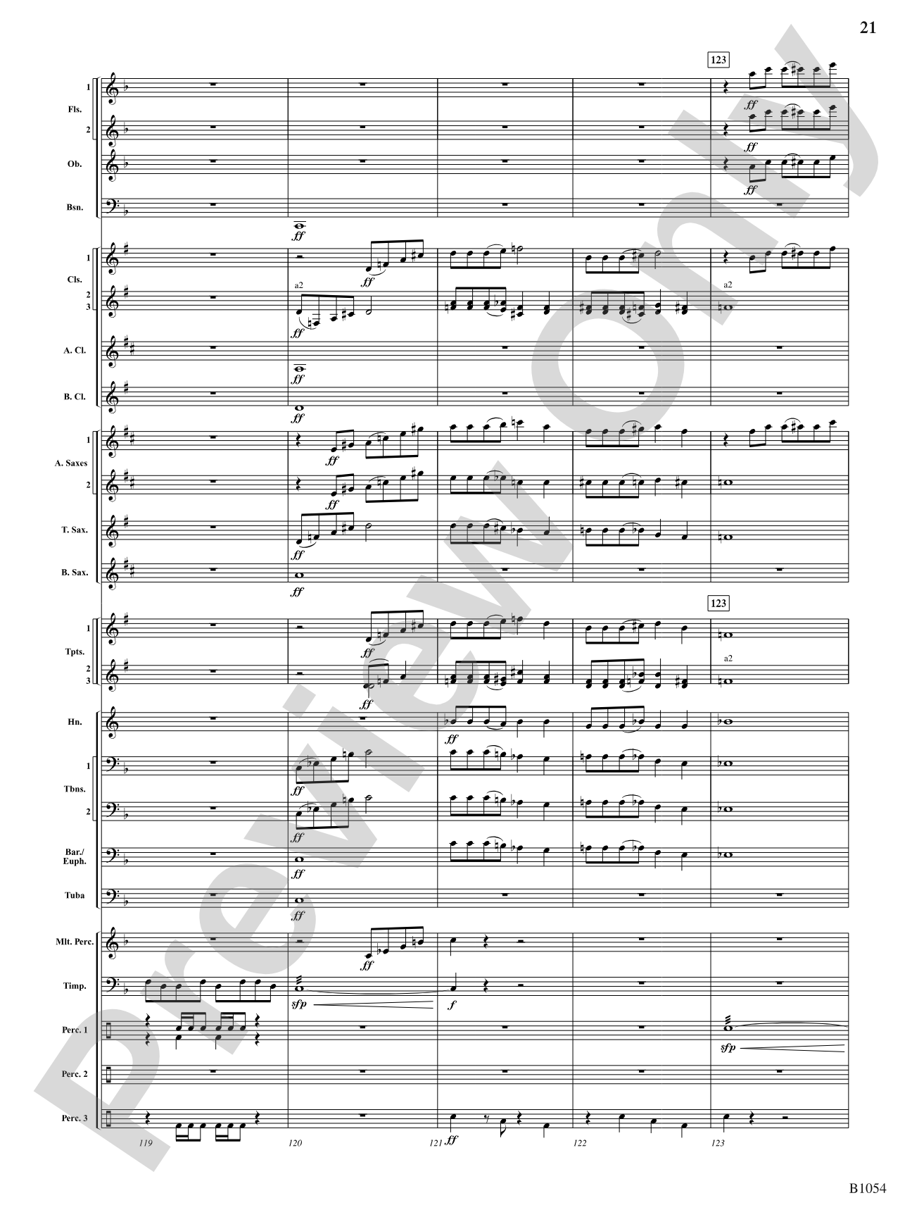 Ritual Dances: Concert Band Conductor Score & Parts