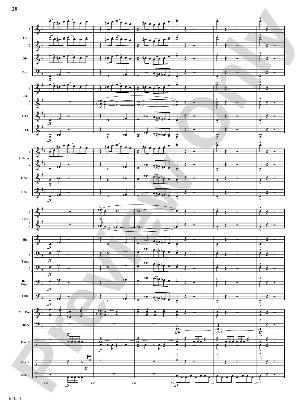 Ritual Dances: Concert Band Conductor Score & Parts