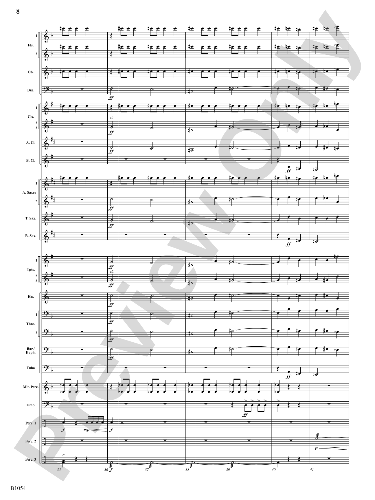 Ritual Dances: Concert Band Conductor Score & Parts