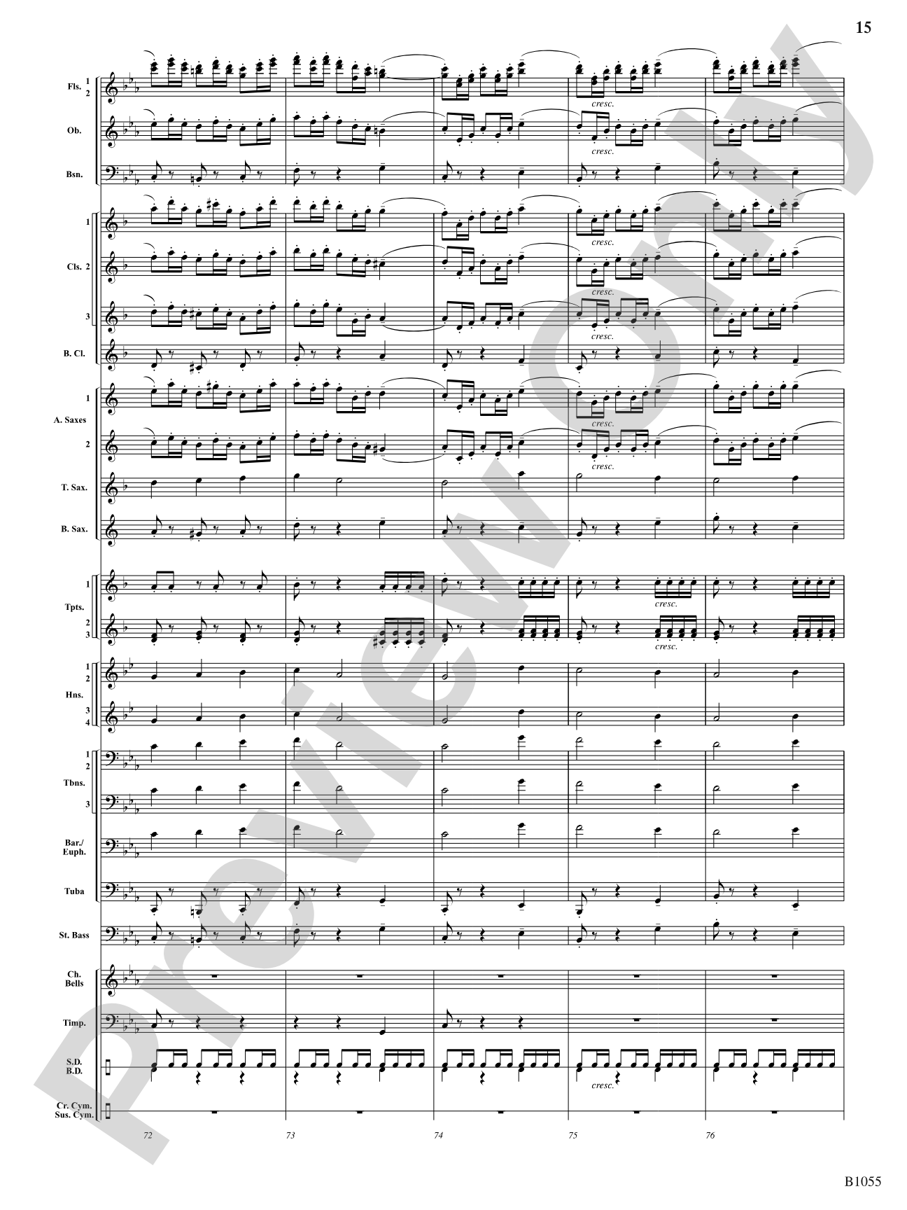 Passacaglia on an Old English Carol: Concert Band Conductor Score & Parts