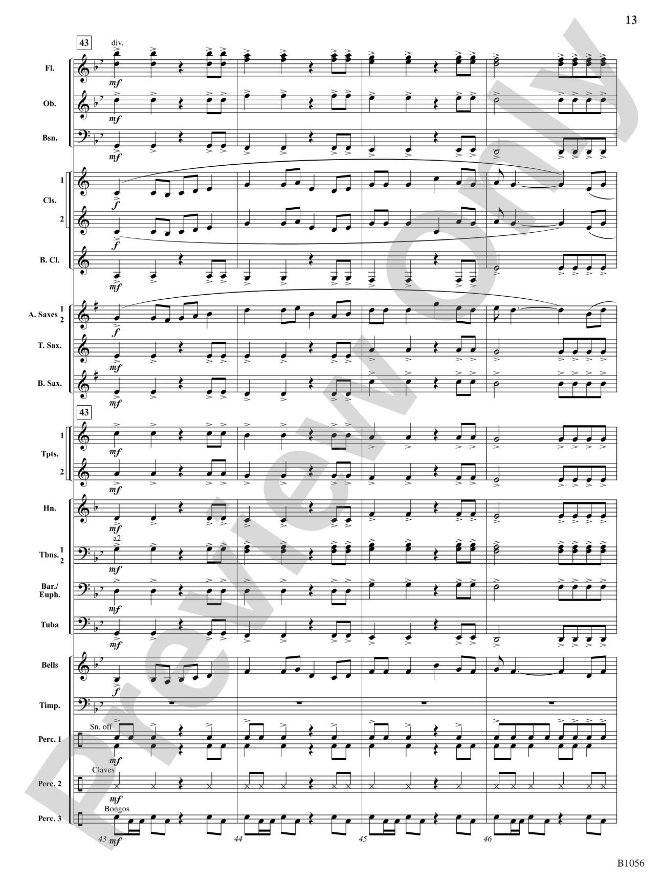 Festival on the Rivers: Concert Band Conductor Score & Parts