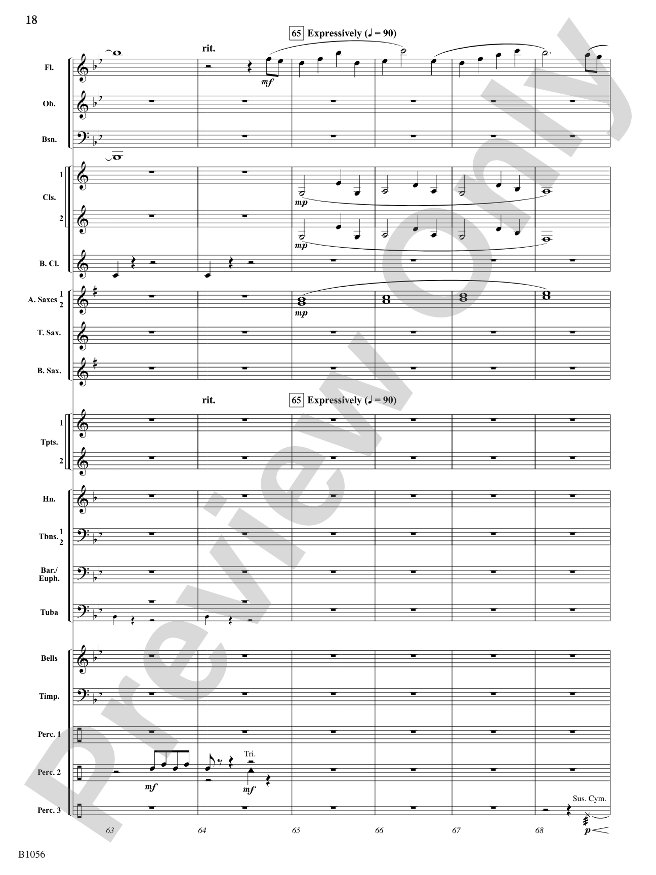 Festival on the Rivers: Concert Band Conductor Score & Parts