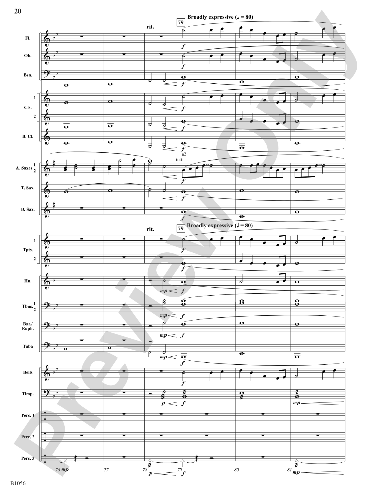 Festival on the Rivers: Concert Band Conductor Score & Parts