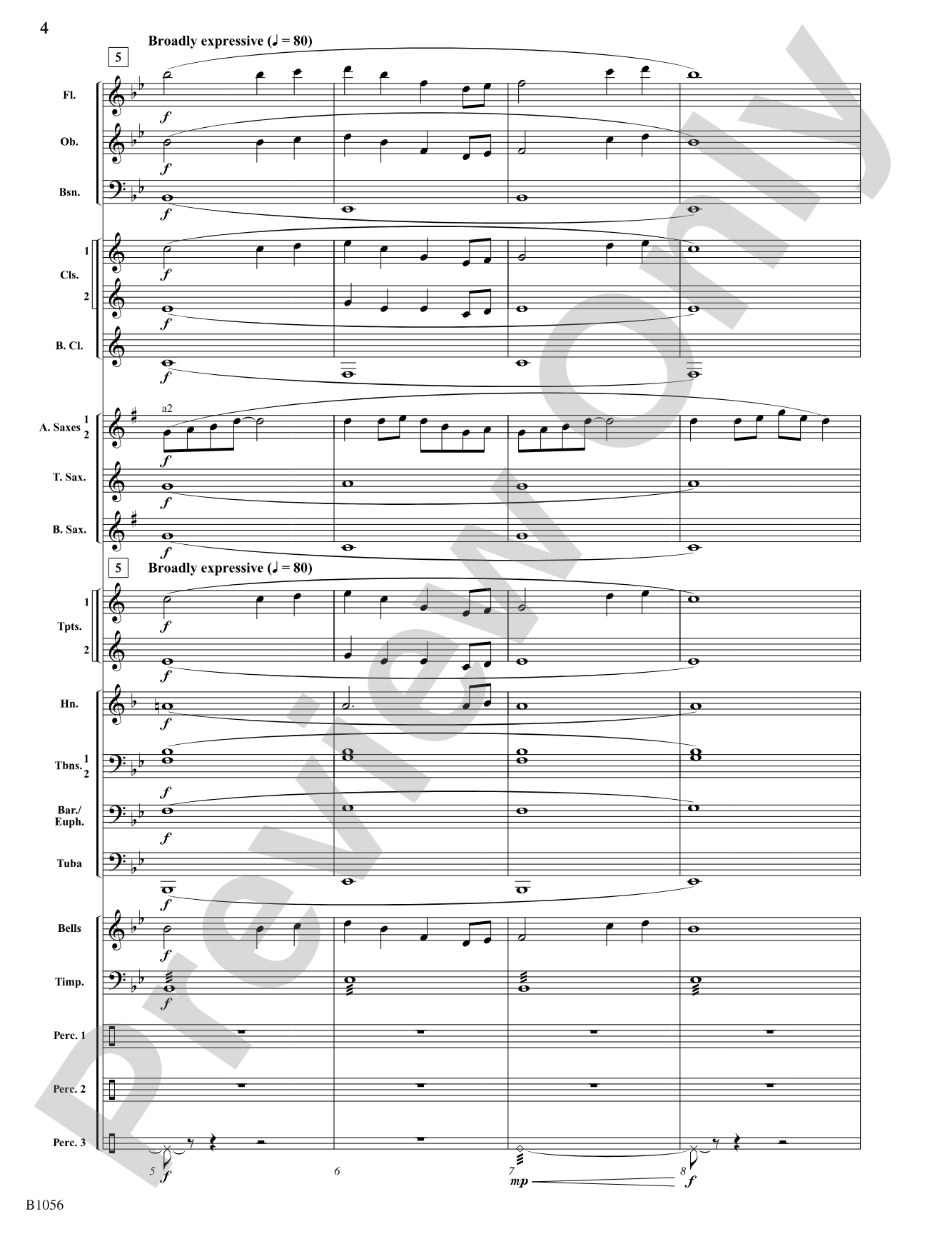 Festival on the Rivers: Concert Band Conductor Score & Parts
