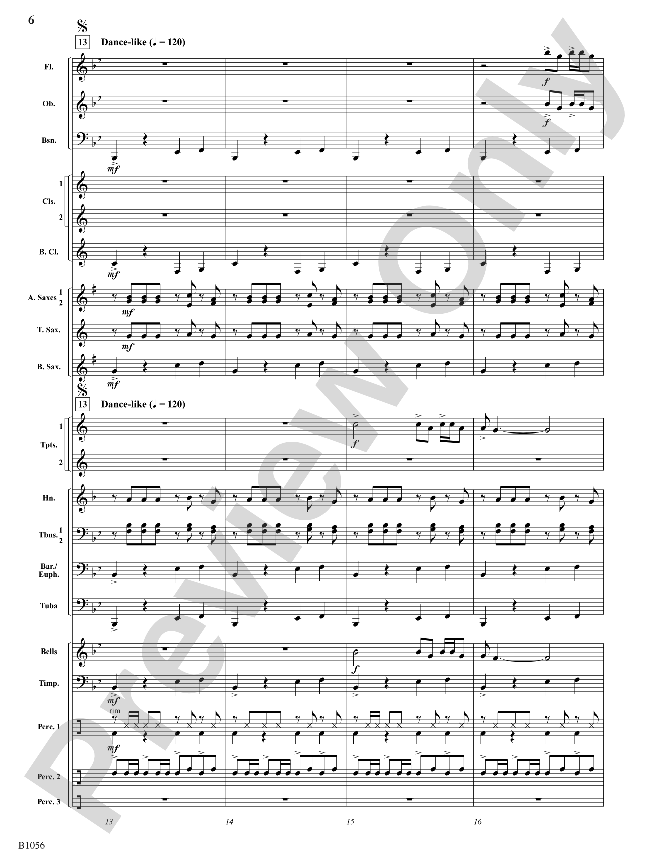 Festival on the Rivers: Concert Band Conductor Score & Parts