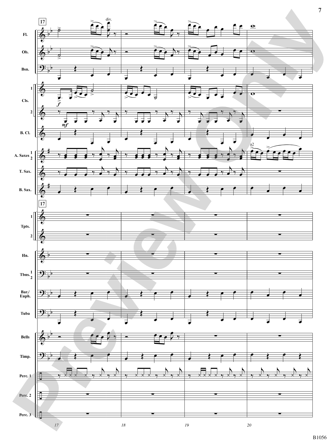 Festival on the Rivers: Concert Band Conductor Score & Parts