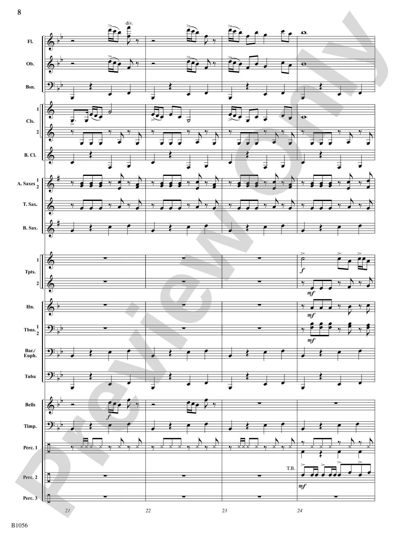 Festival on the Rivers: Concert Band Conductor Score & Parts