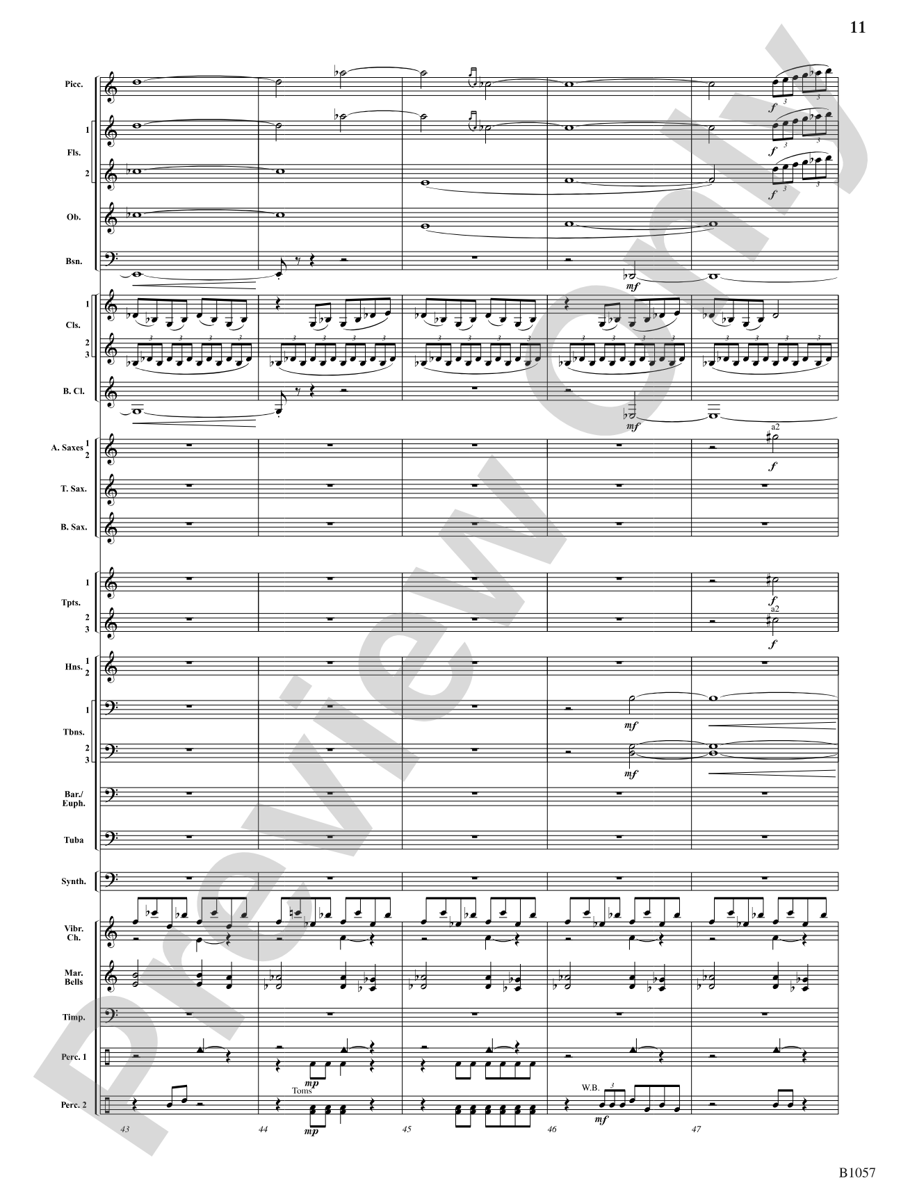 The Darkness is Always Soft: Concert Band Conductor Score & Parts