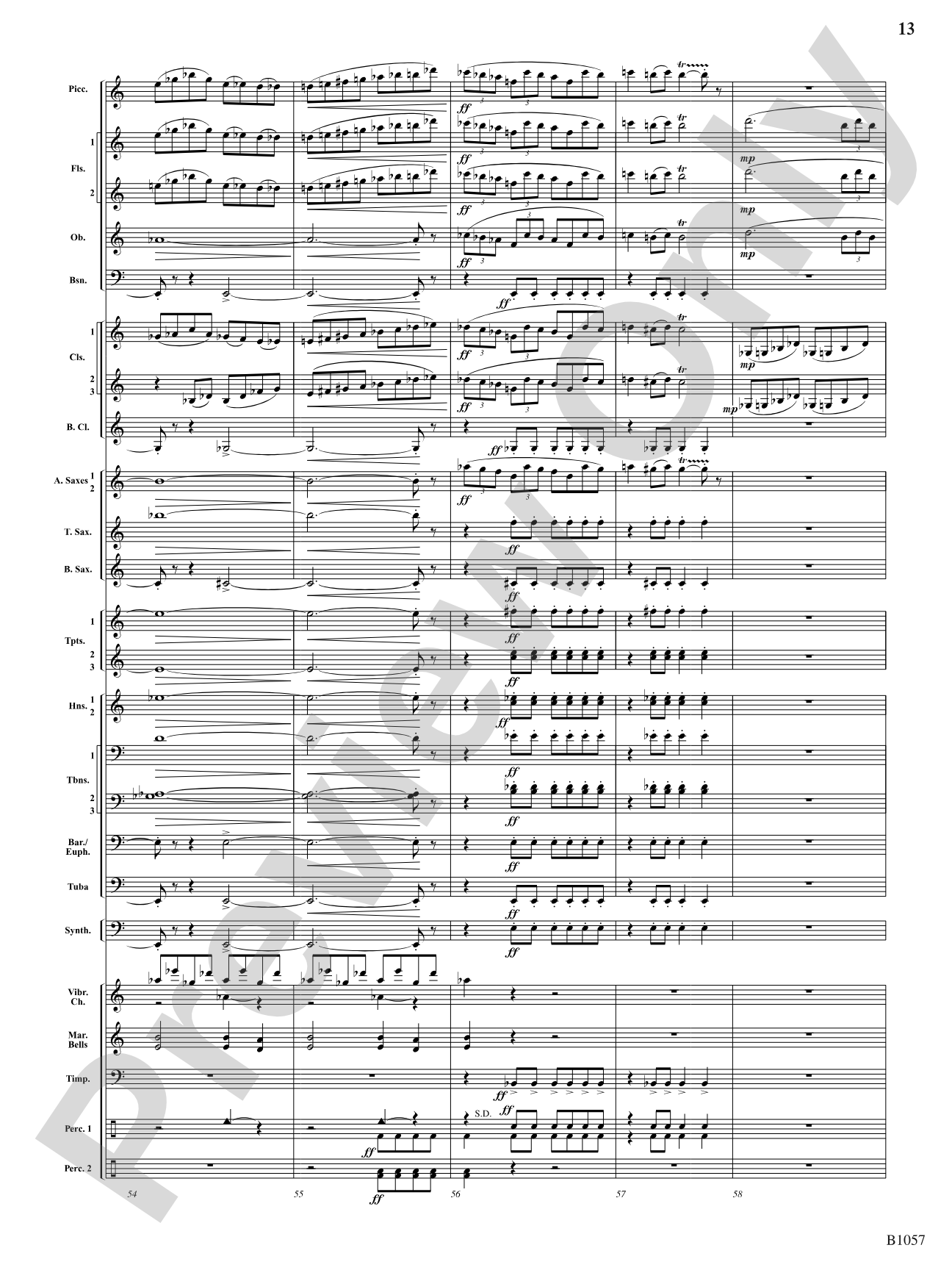 The Darkness is Always Soft: Concert Band Conductor Score & Parts