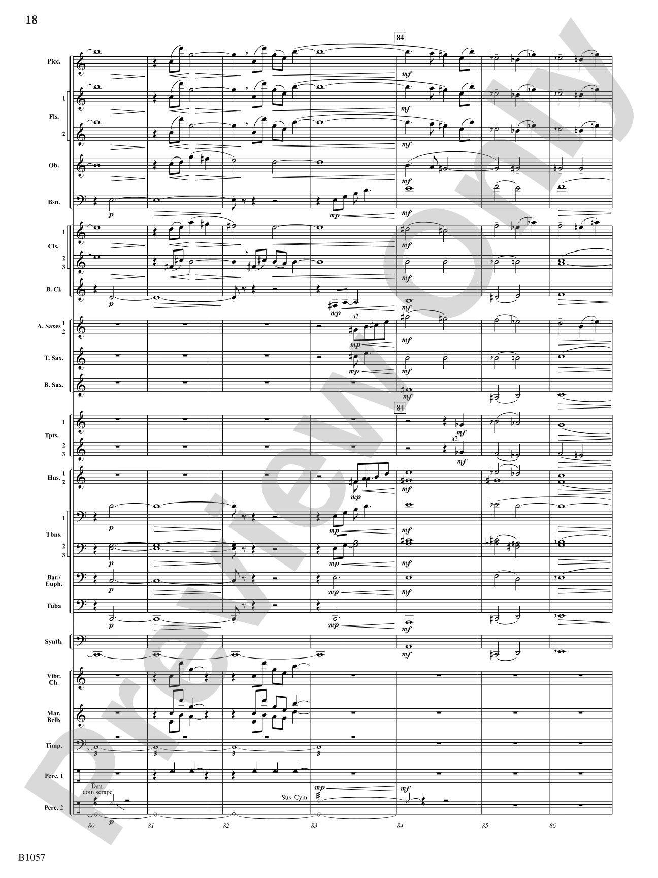 The Darkness is Always Soft: Concert Band Conductor Score & Parts