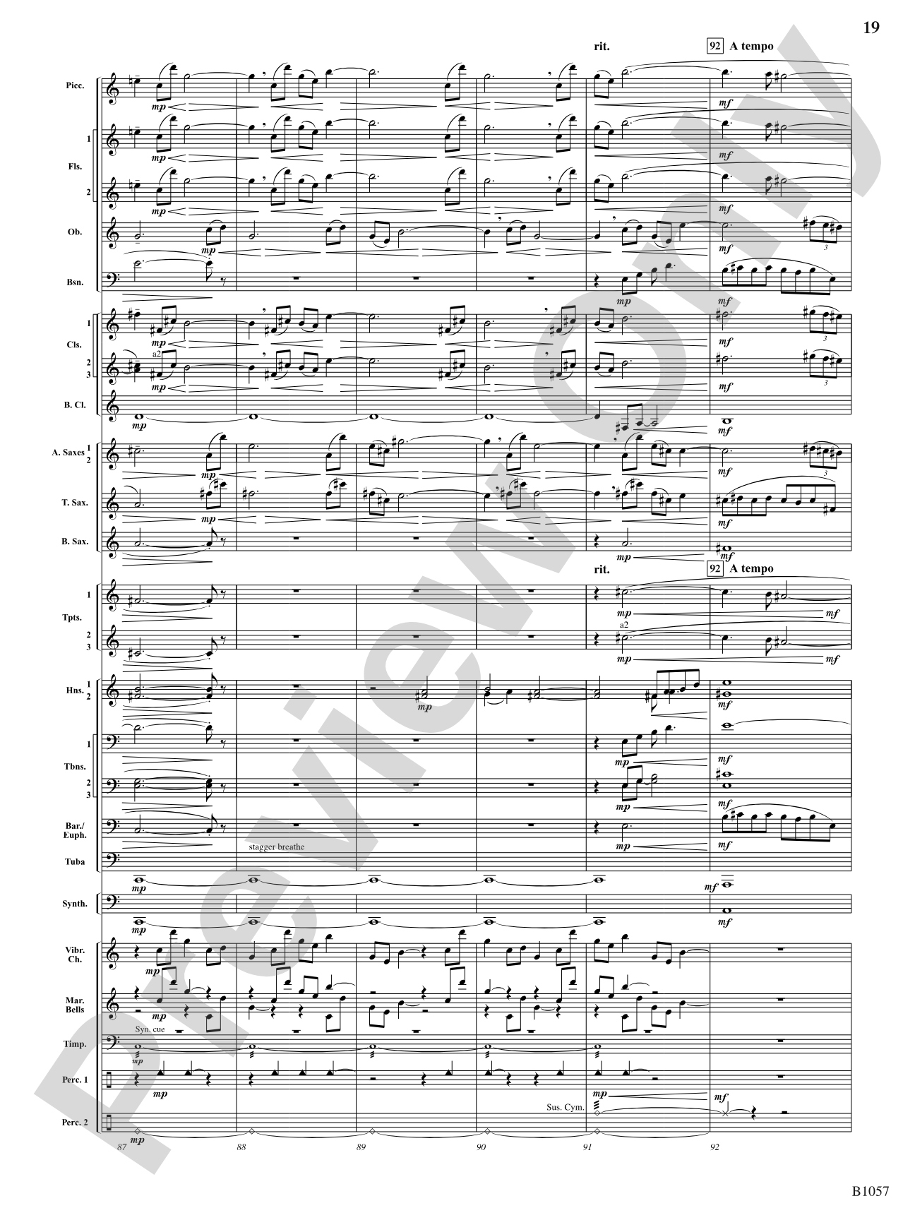 The Darkness is Always Soft: Concert Band Conductor Score & Parts