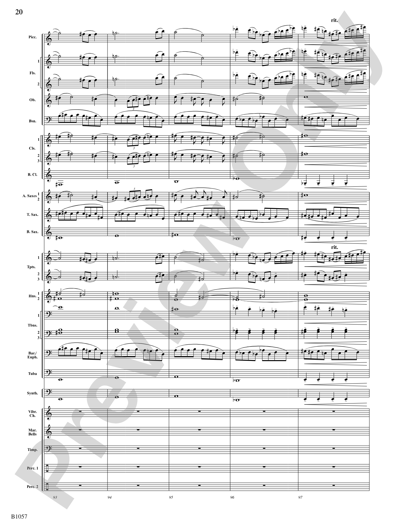 The Darkness is Always Soft: Concert Band Conductor Score & Parts