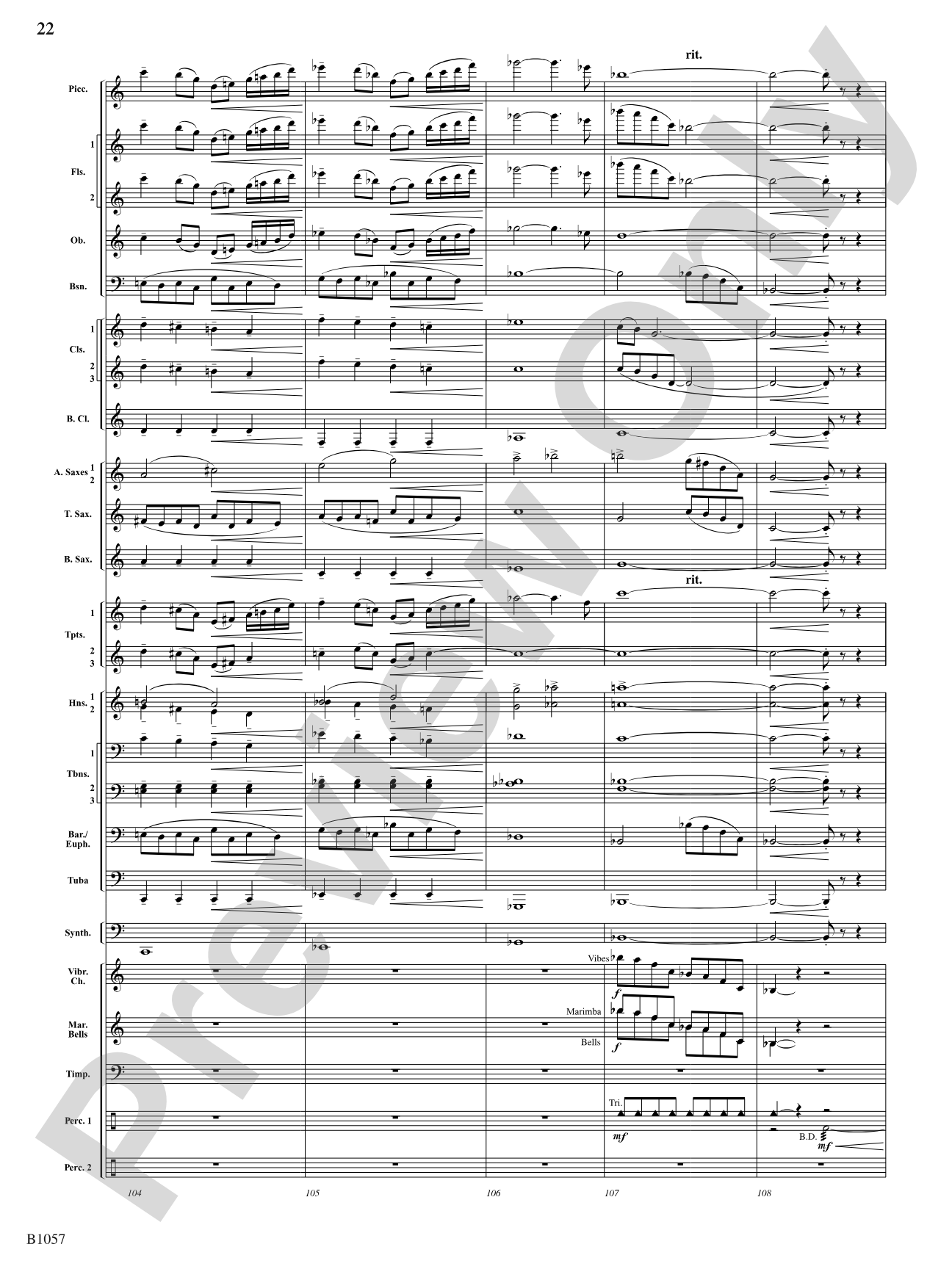 The Darkness is Always Soft: Concert Band Conductor Score & Parts