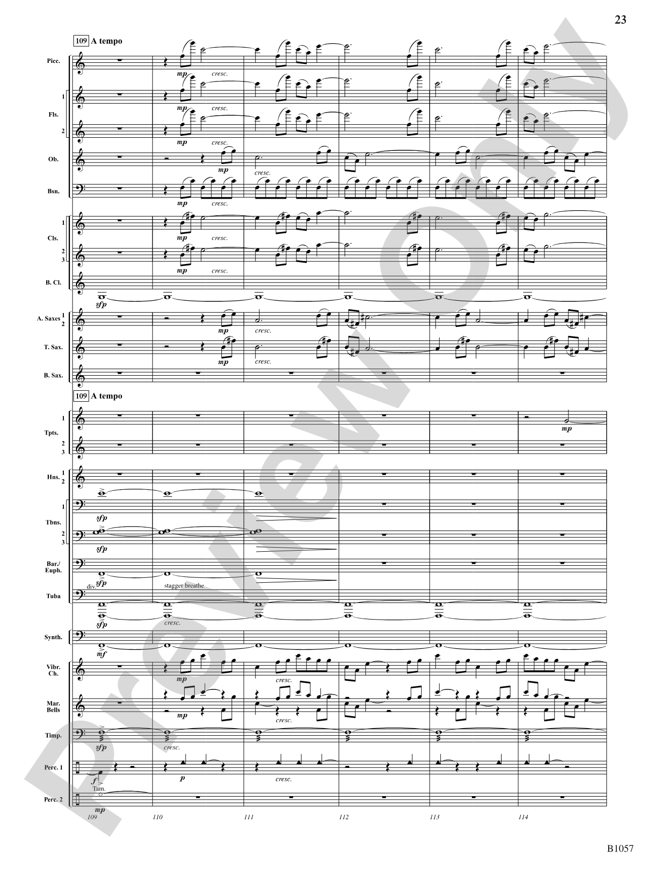 The Darkness is Always Soft: Concert Band Conductor Score & Parts