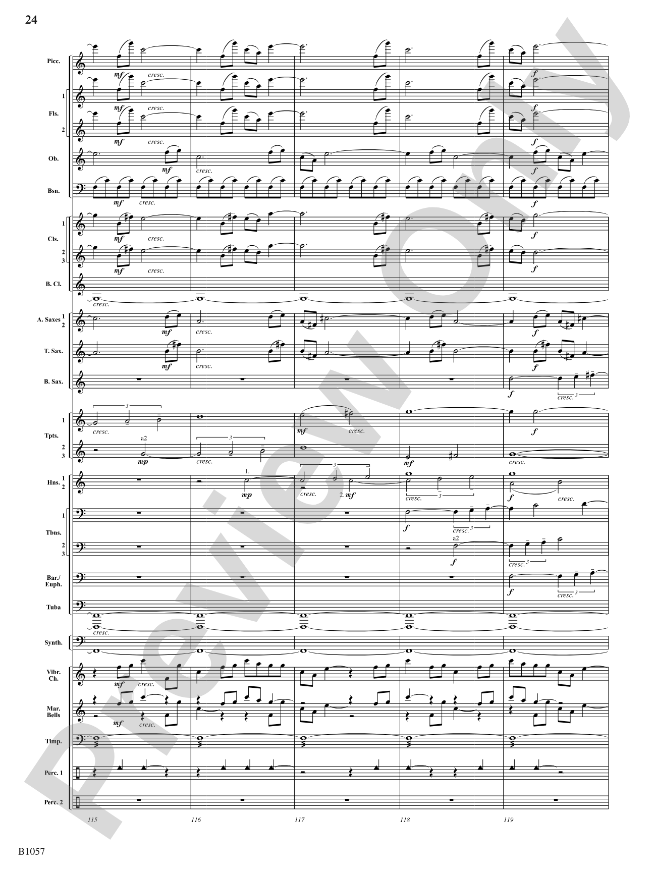 The Darkness is Always Soft: Concert Band Conductor Score & Parts