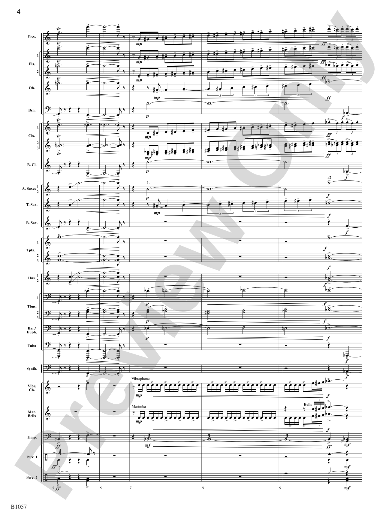 The Darkness is Always Soft: Concert Band Conductor Score & Parts