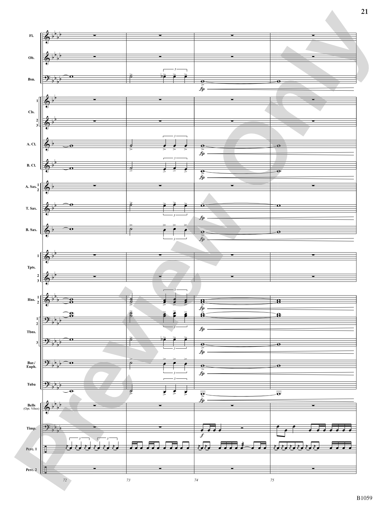 The Forbidden Caverns: Concert Band Conductor Score & Parts