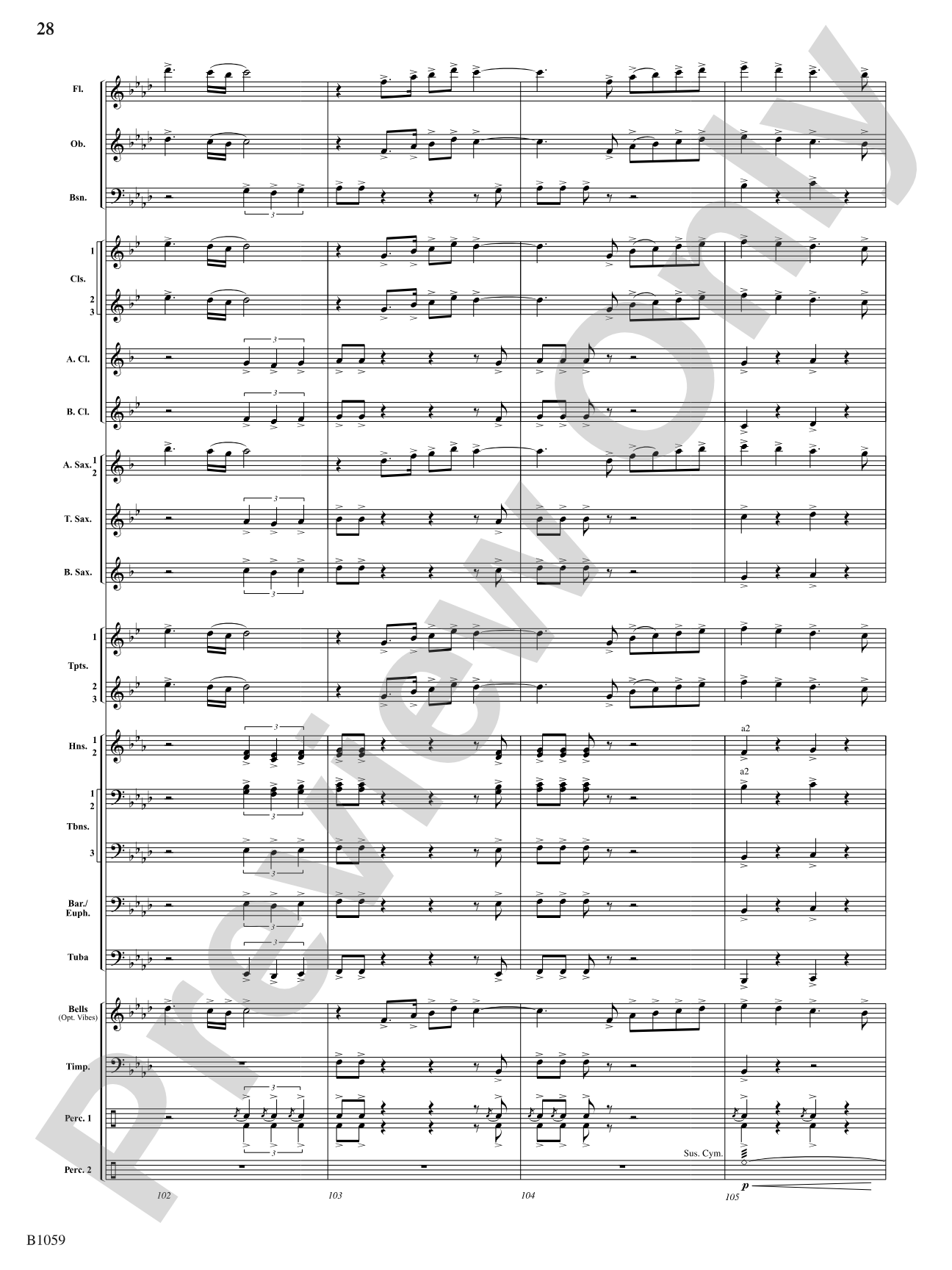The Forbidden Caverns: Concert Band Conductor Score & Parts