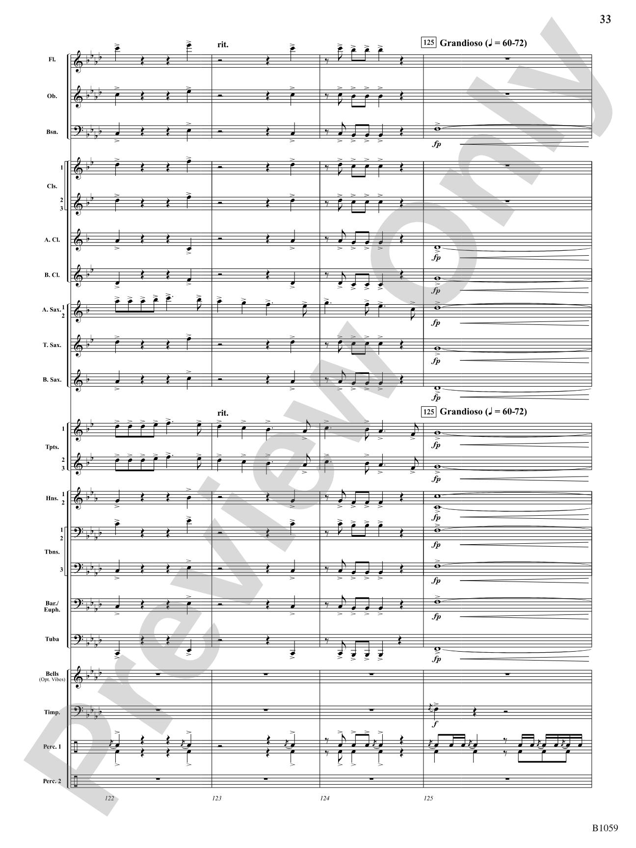 The Forbidden Caverns: Concert Band Conductor Score & Parts