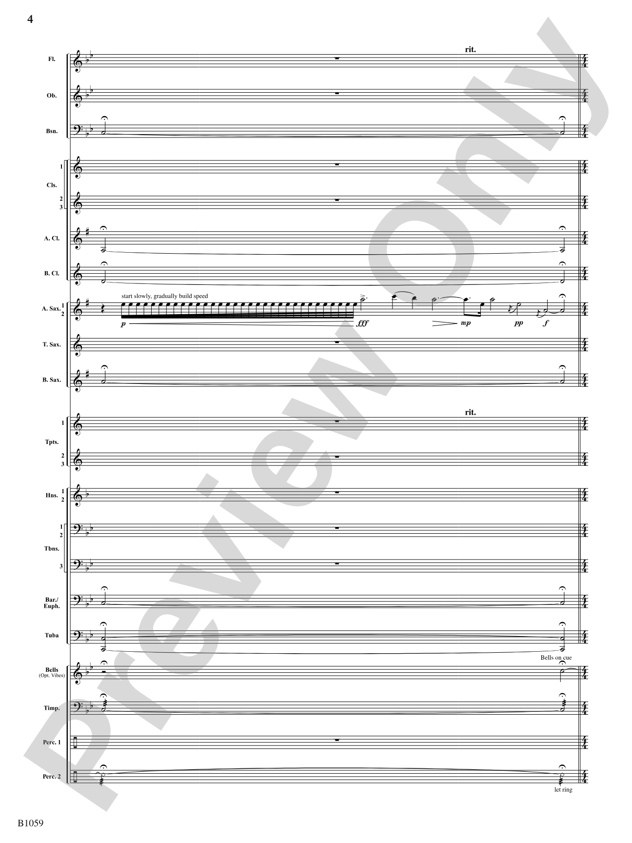 The Forbidden Caverns: Concert Band Conductor Score & Parts