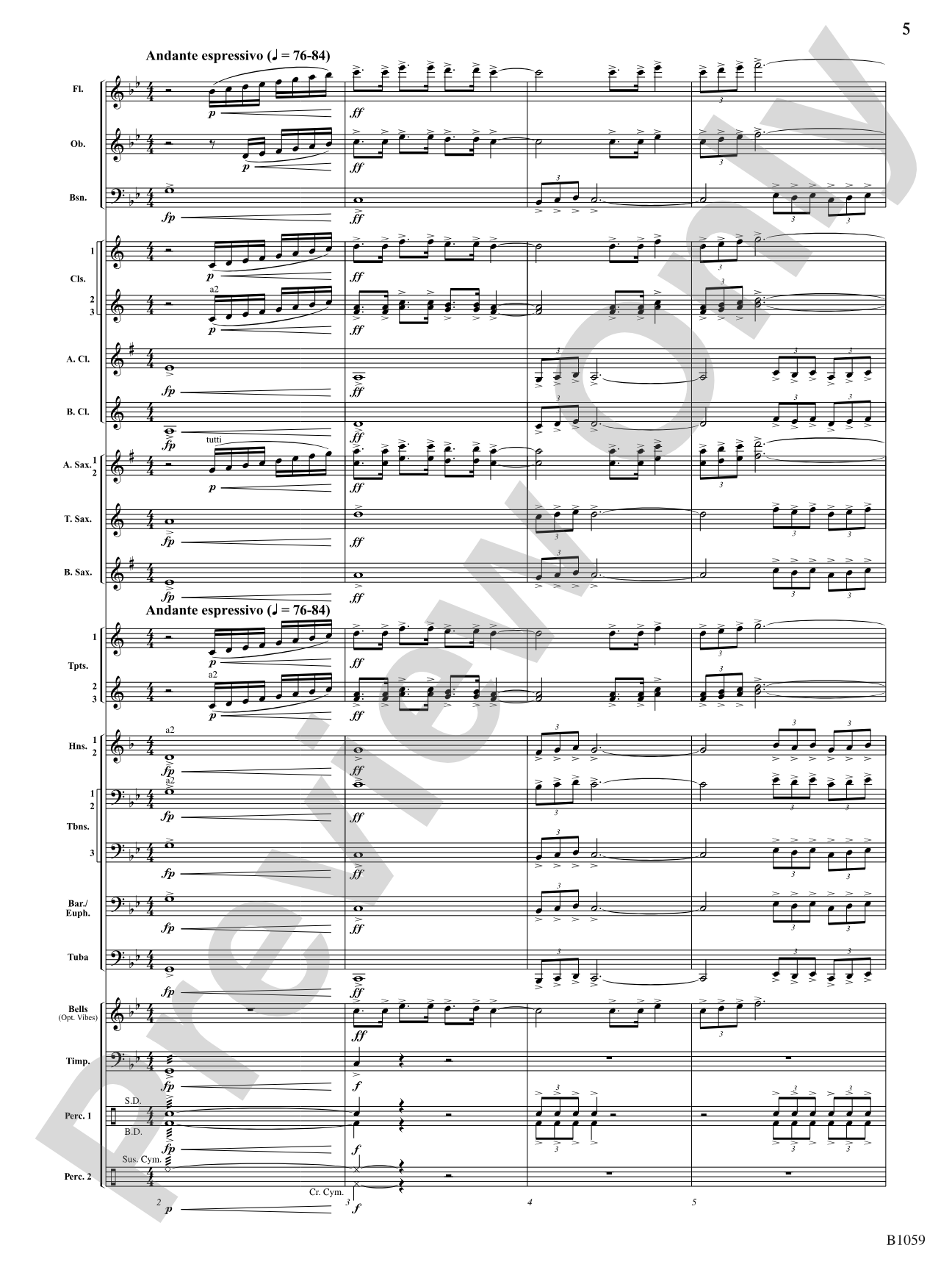 The Forbidden Caverns: Concert Band Conductor Score & Parts
