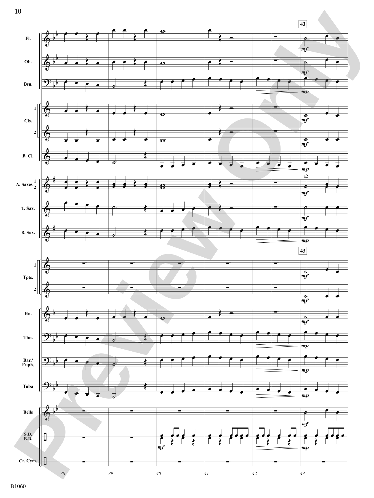 Bridgeway March: Concert Band Conductor Score & Parts