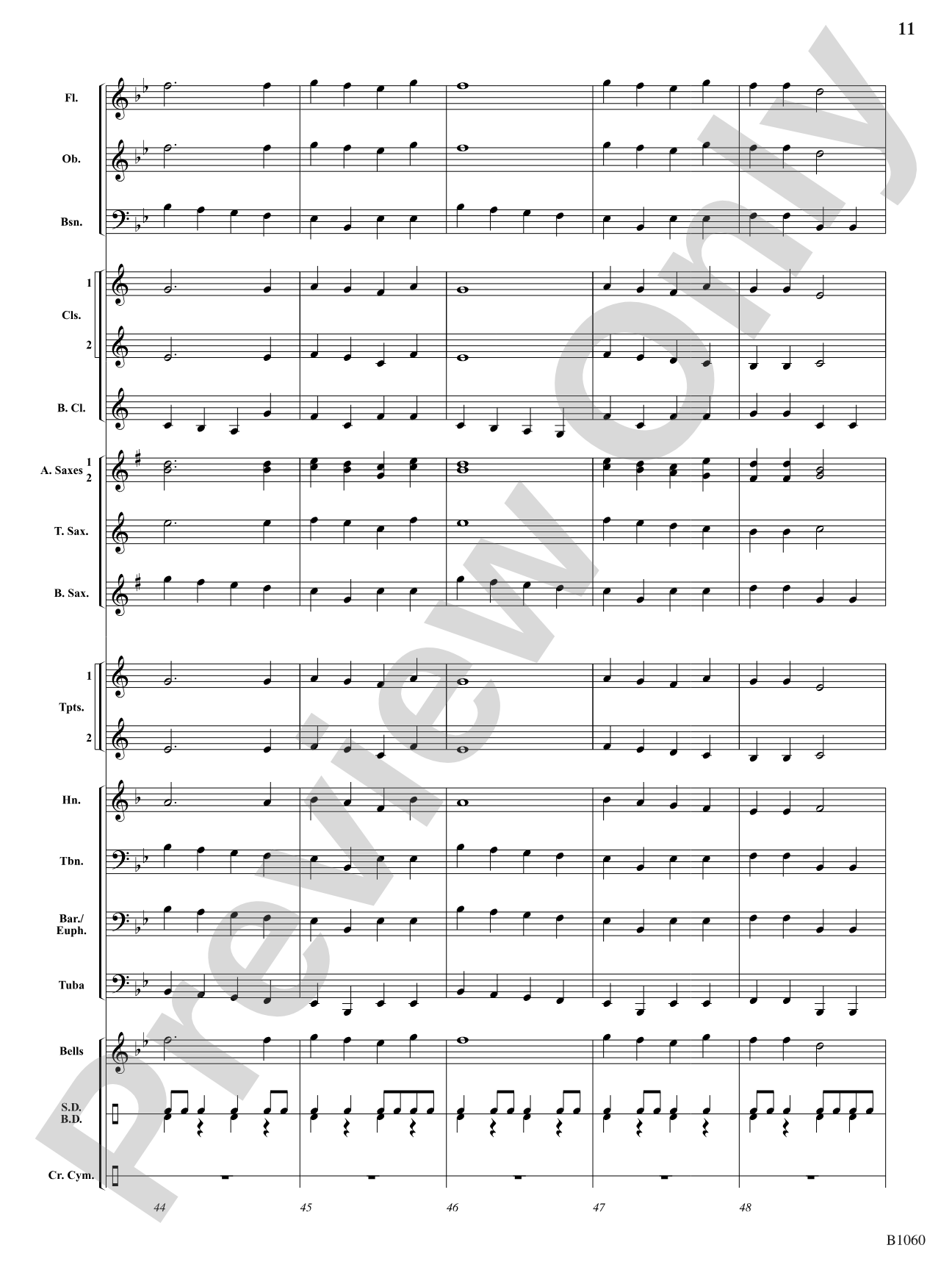 Bridgeway March: Concert Band Conductor Score & Parts