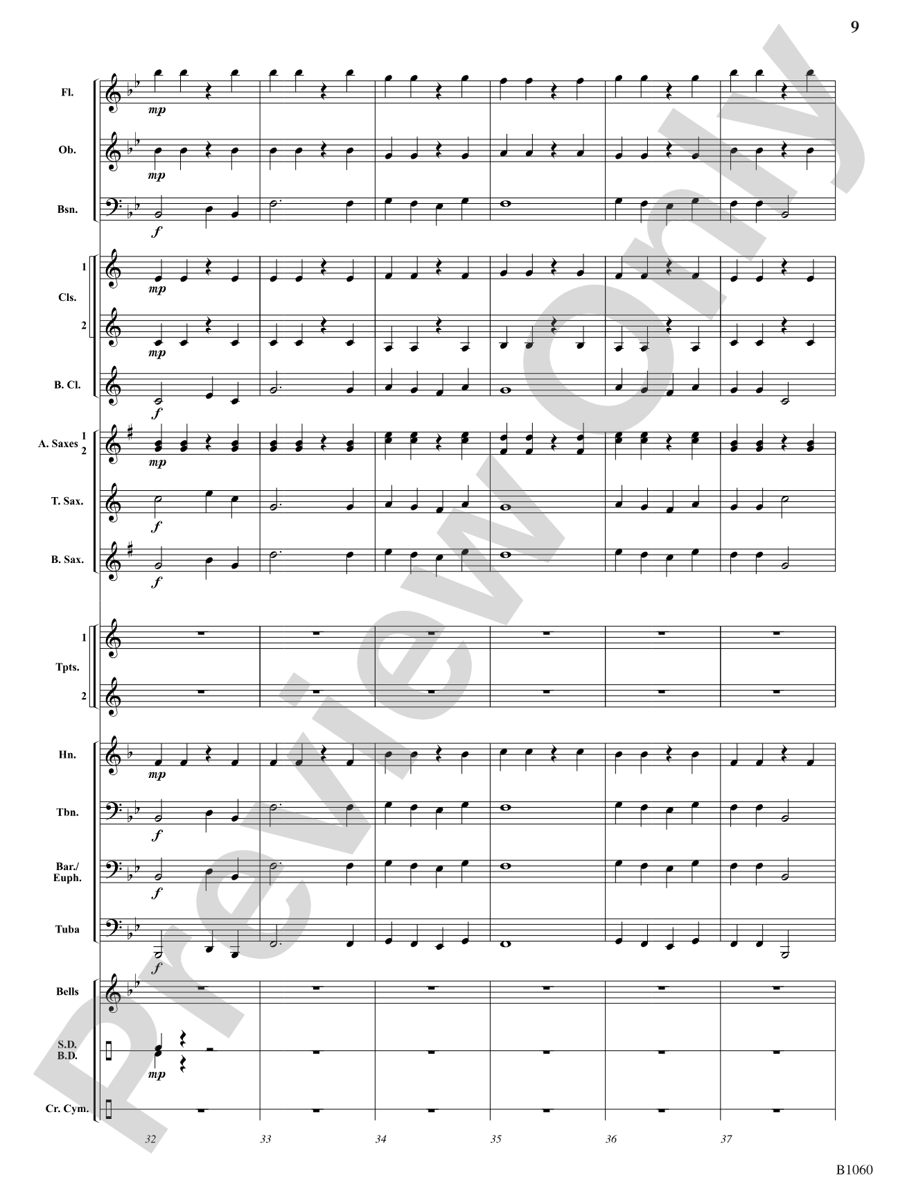 Bridgeway March: Concert Band Conductor Score & Parts