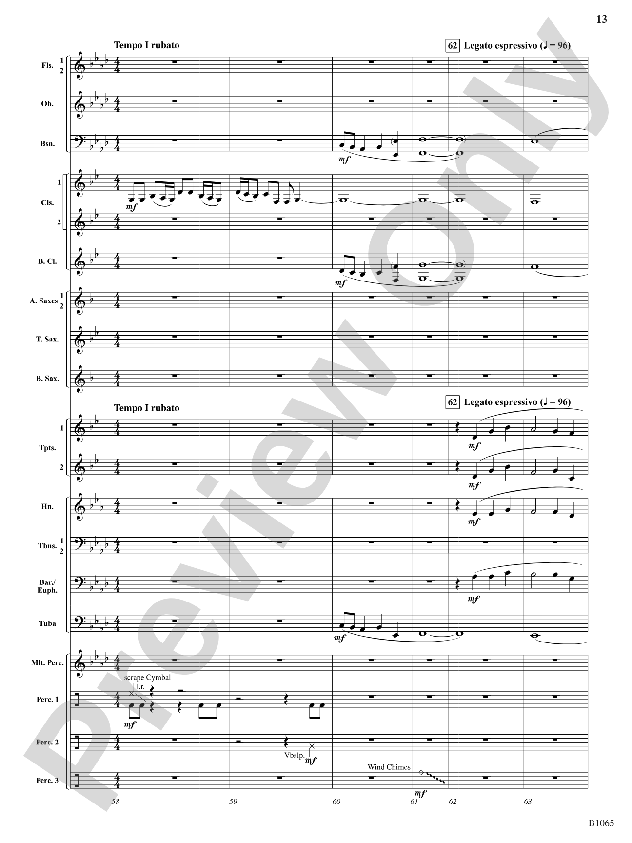 Myths and Legends: Concert Band Conductor Score & Parts