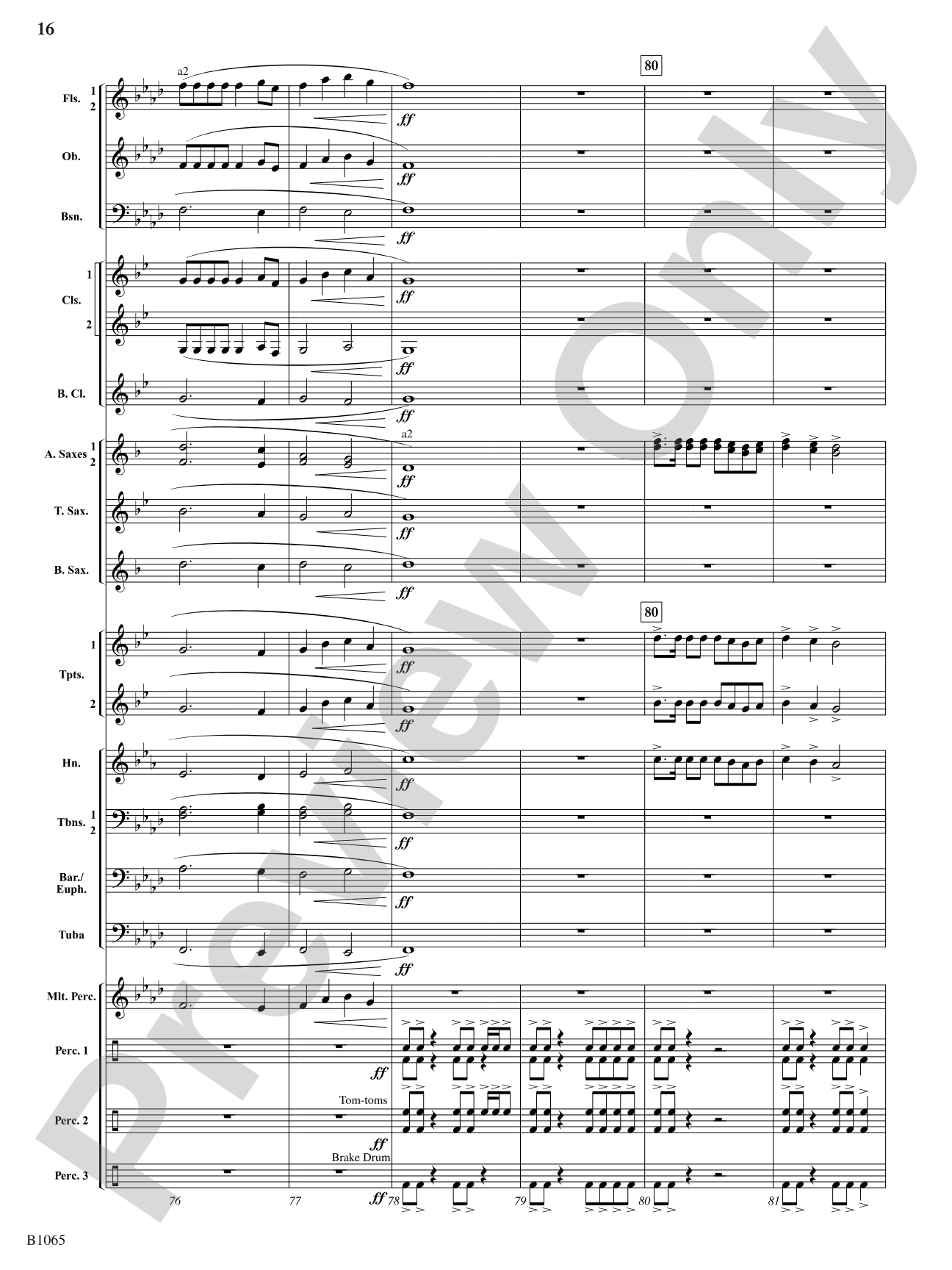 Myths and Legends: Concert Band Conductor Score & Parts