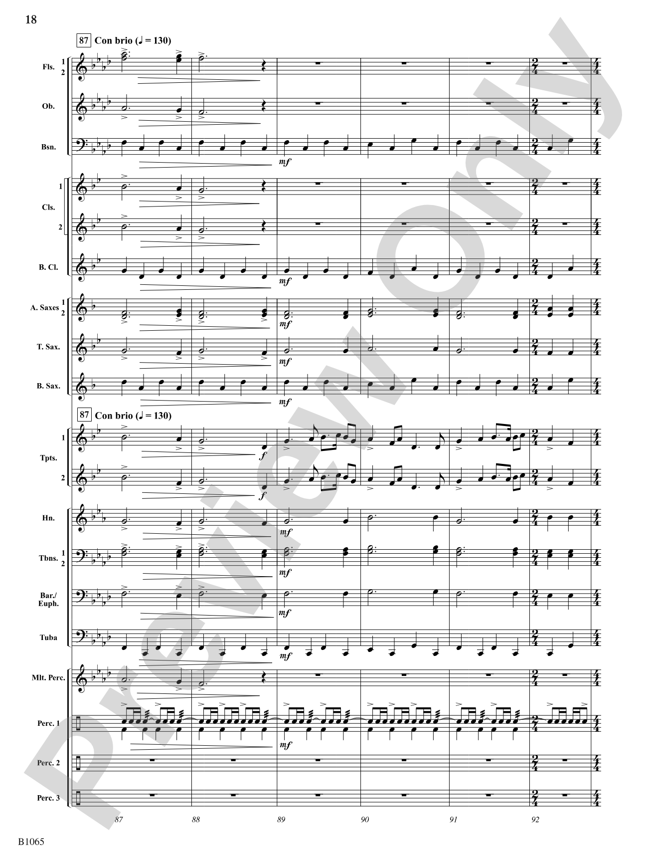 Myths and Legends: Concert Band Conductor Score & Parts