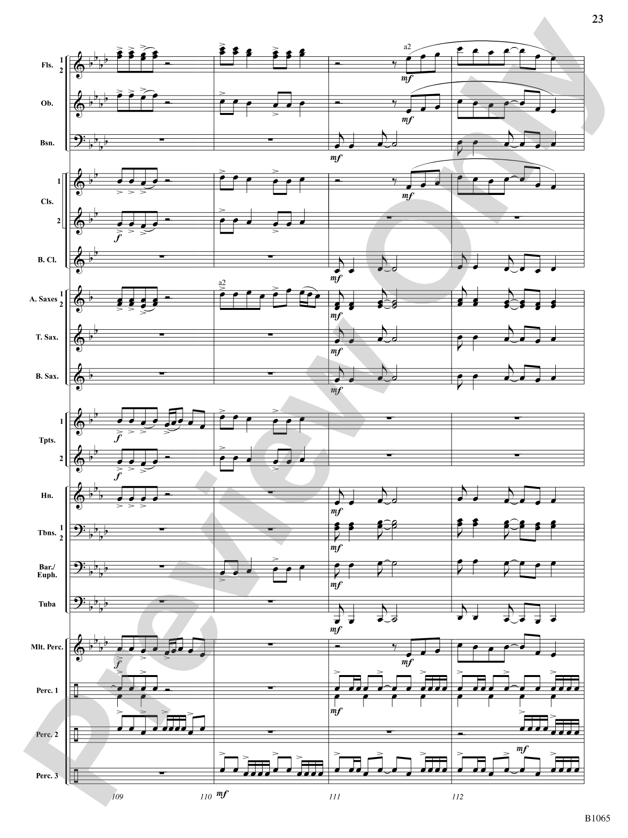 Myths and Legends: Concert Band Conductor Score & Parts