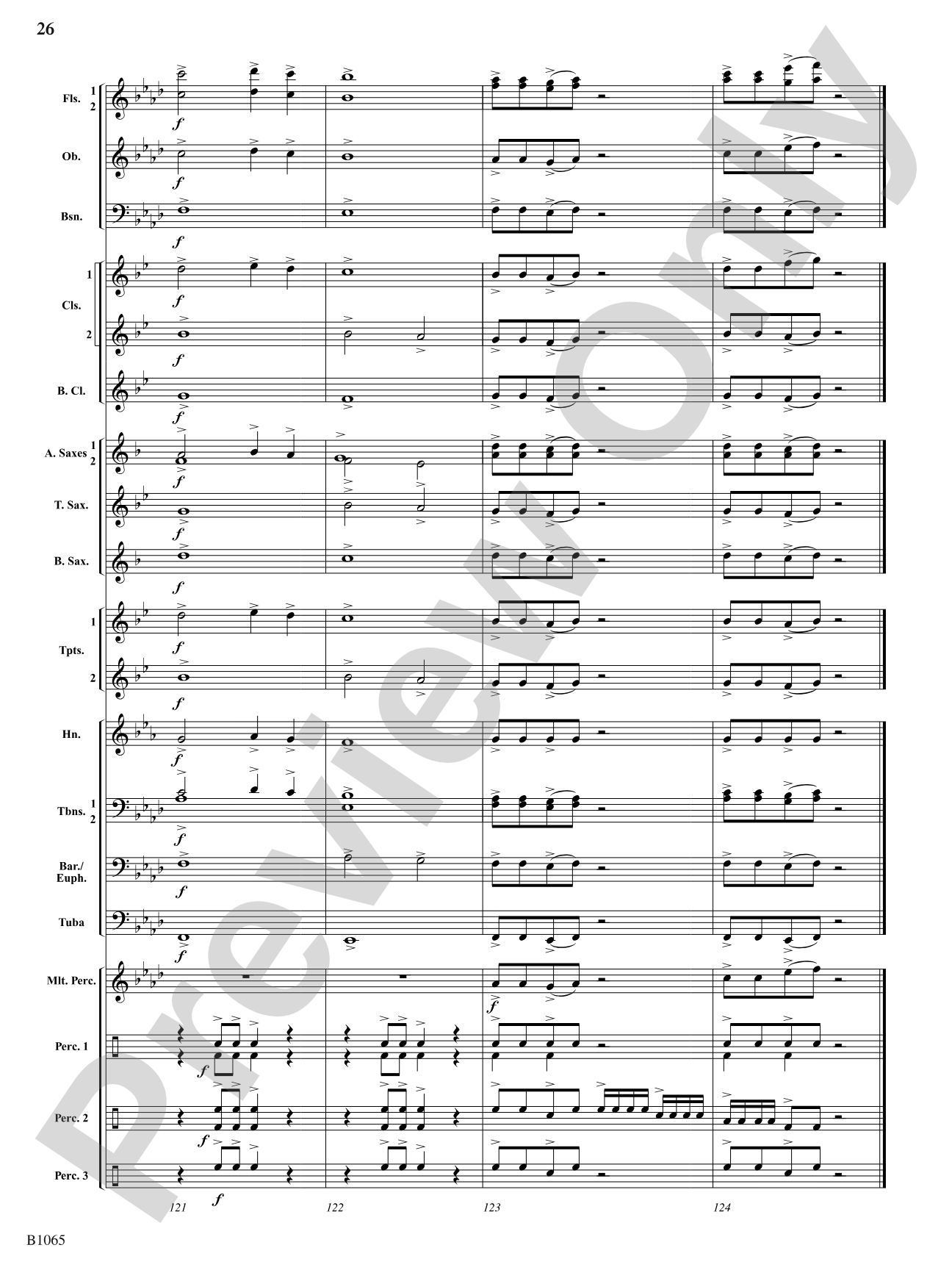 Myths and Legends: Concert Band Conductor Score & Parts