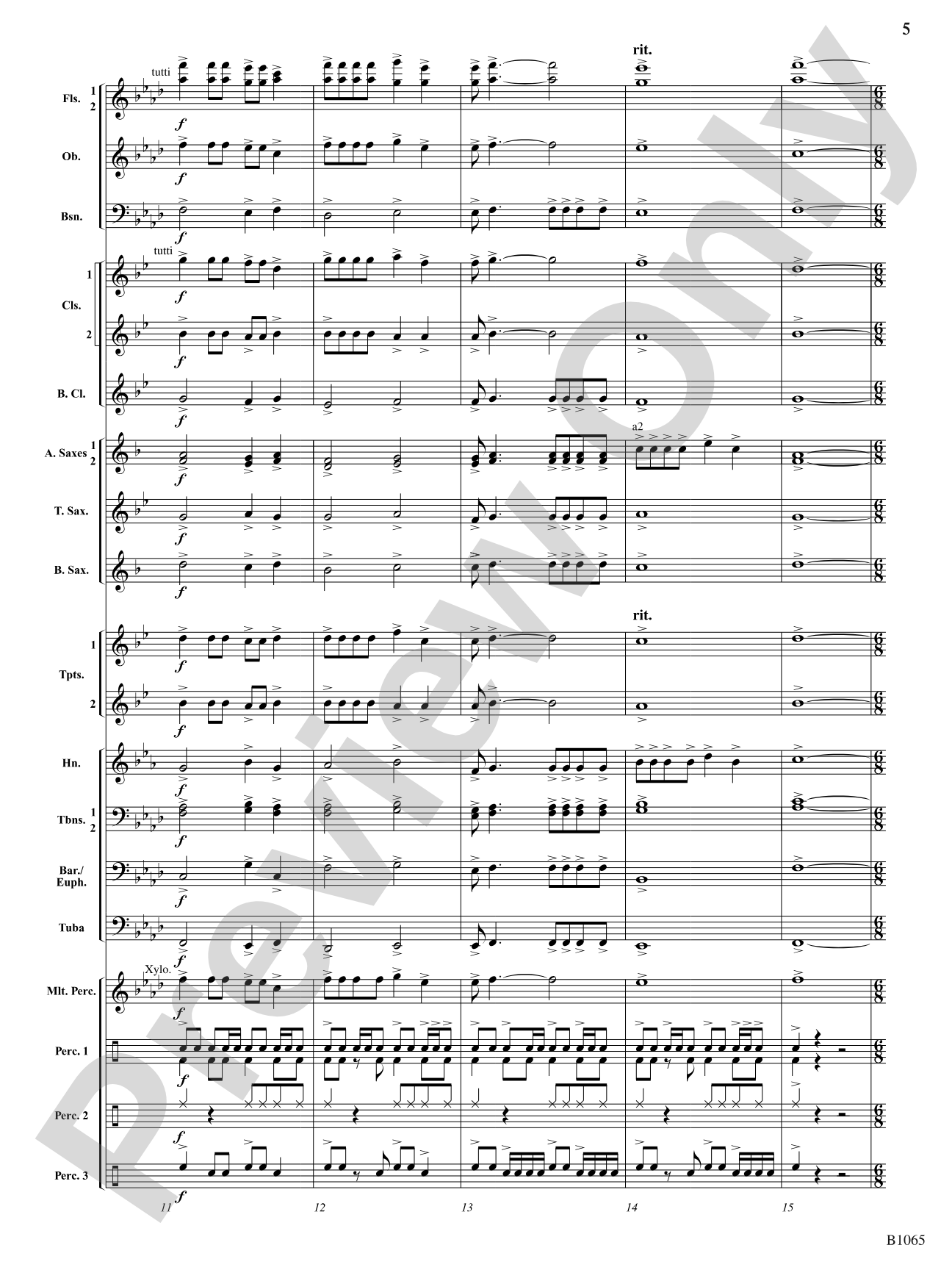 Myths and Legends: Concert Band Conductor Score & Parts