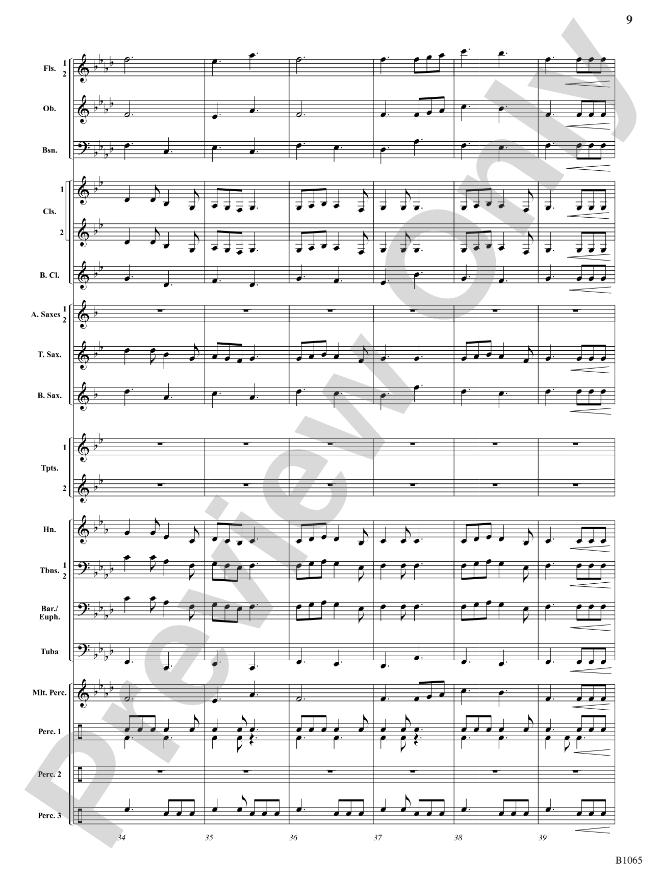 Myths and Legends: Concert Band Conductor Score & Parts