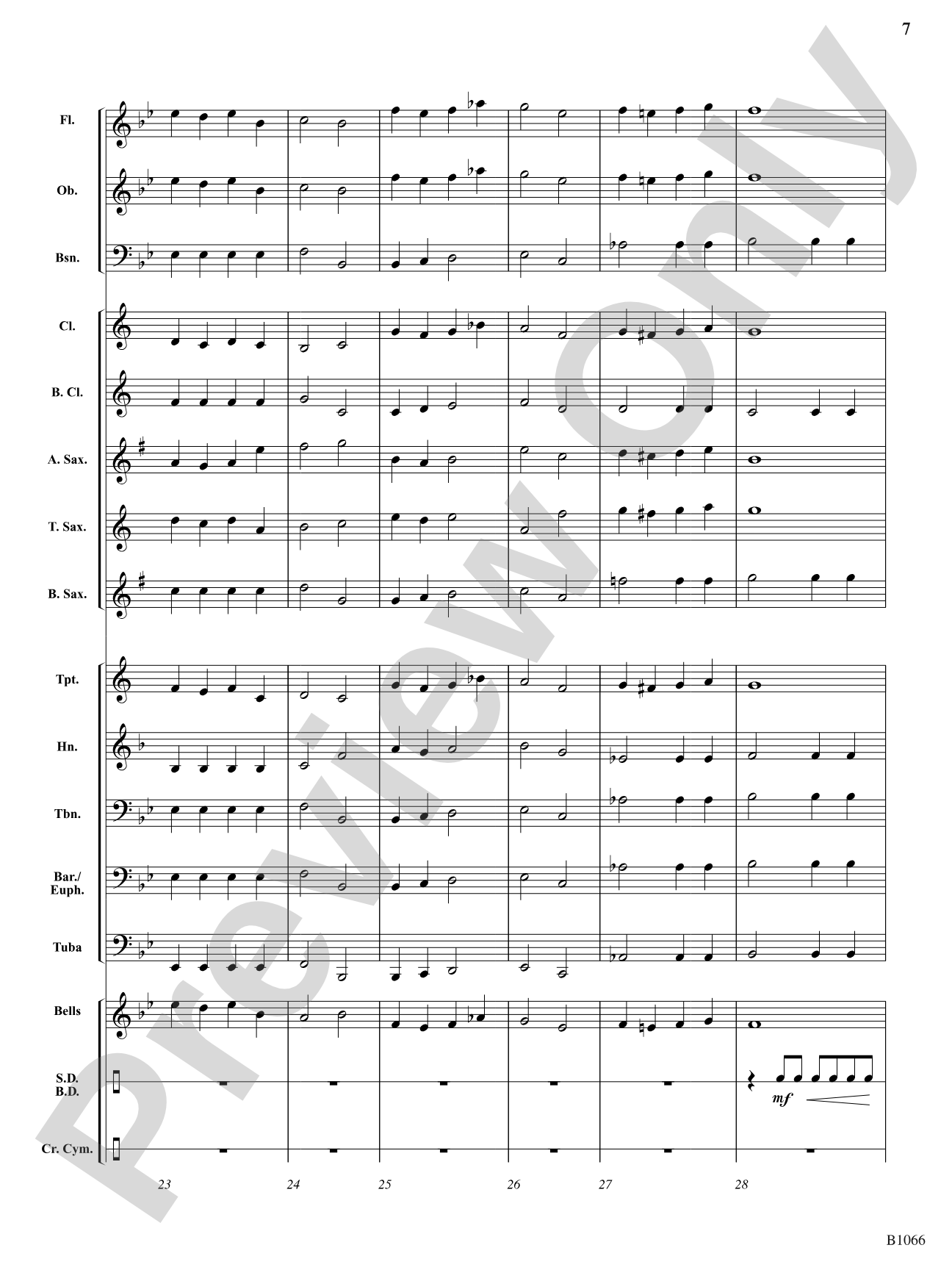 March of the Nobles: Concert Band Conductor Score & Parts