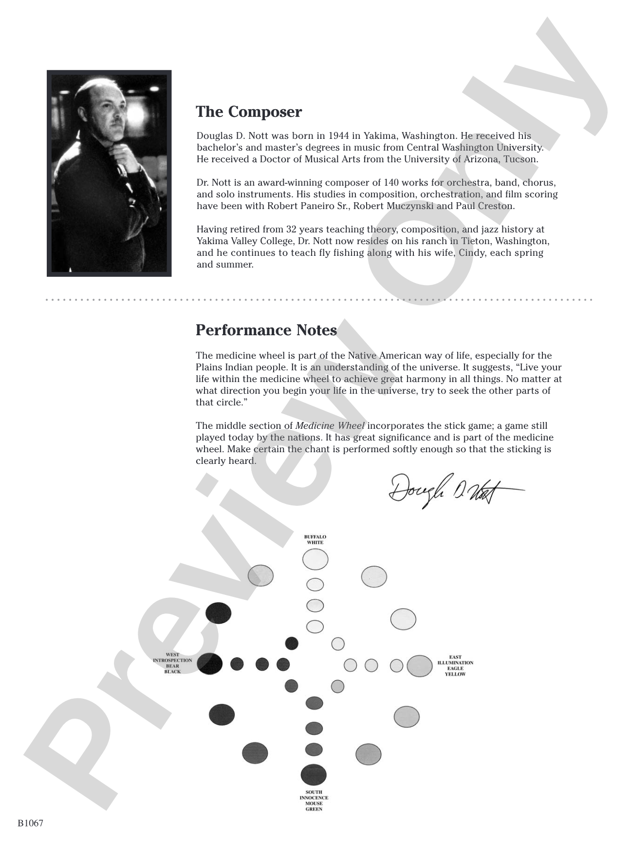 Medicine Wheel: Concert Band Conductor Score & Parts