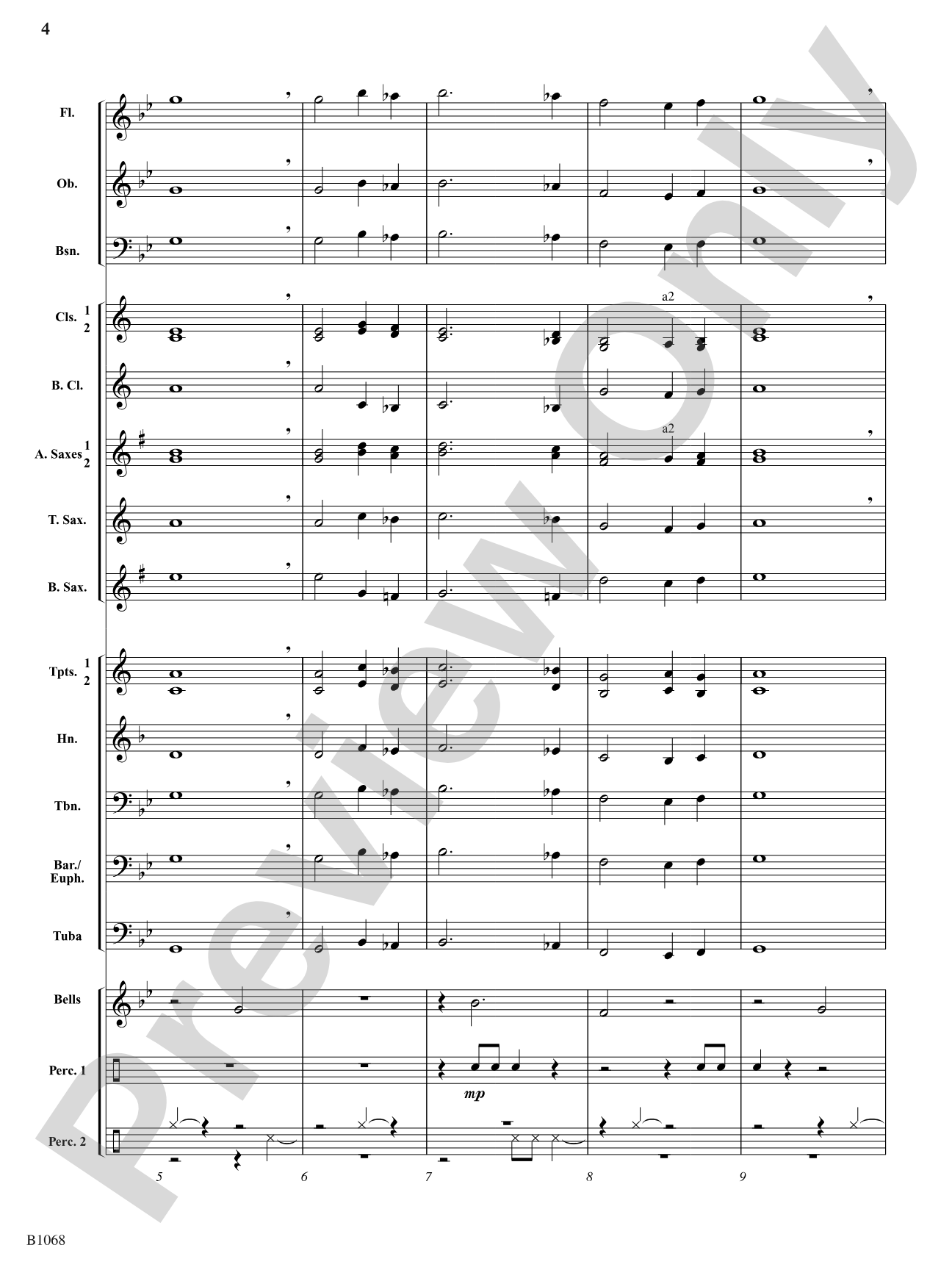 Thundercrest: Concert Band Conductor Score & Parts