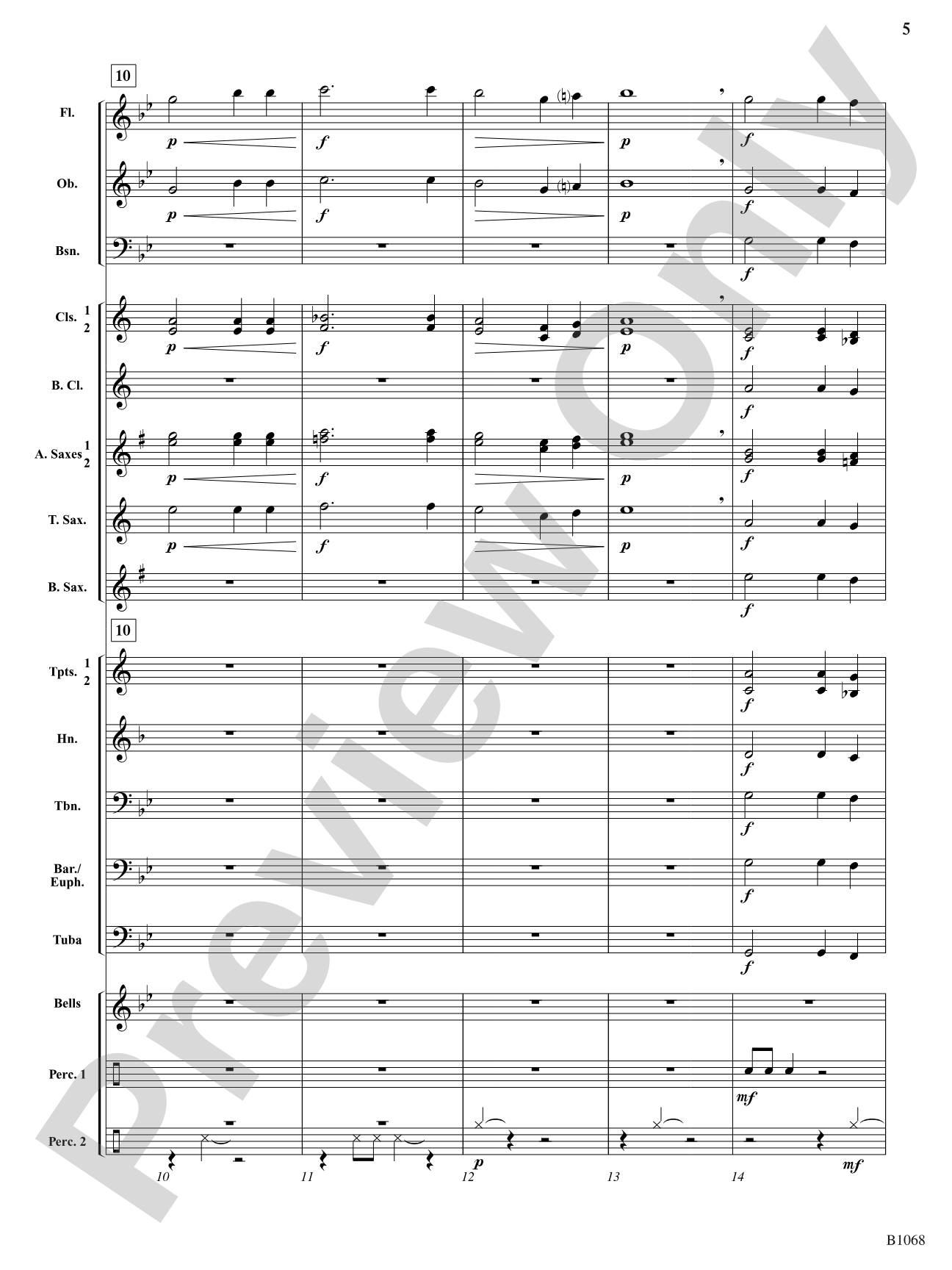 Thundercrest: Concert Band Conductor Score & Parts