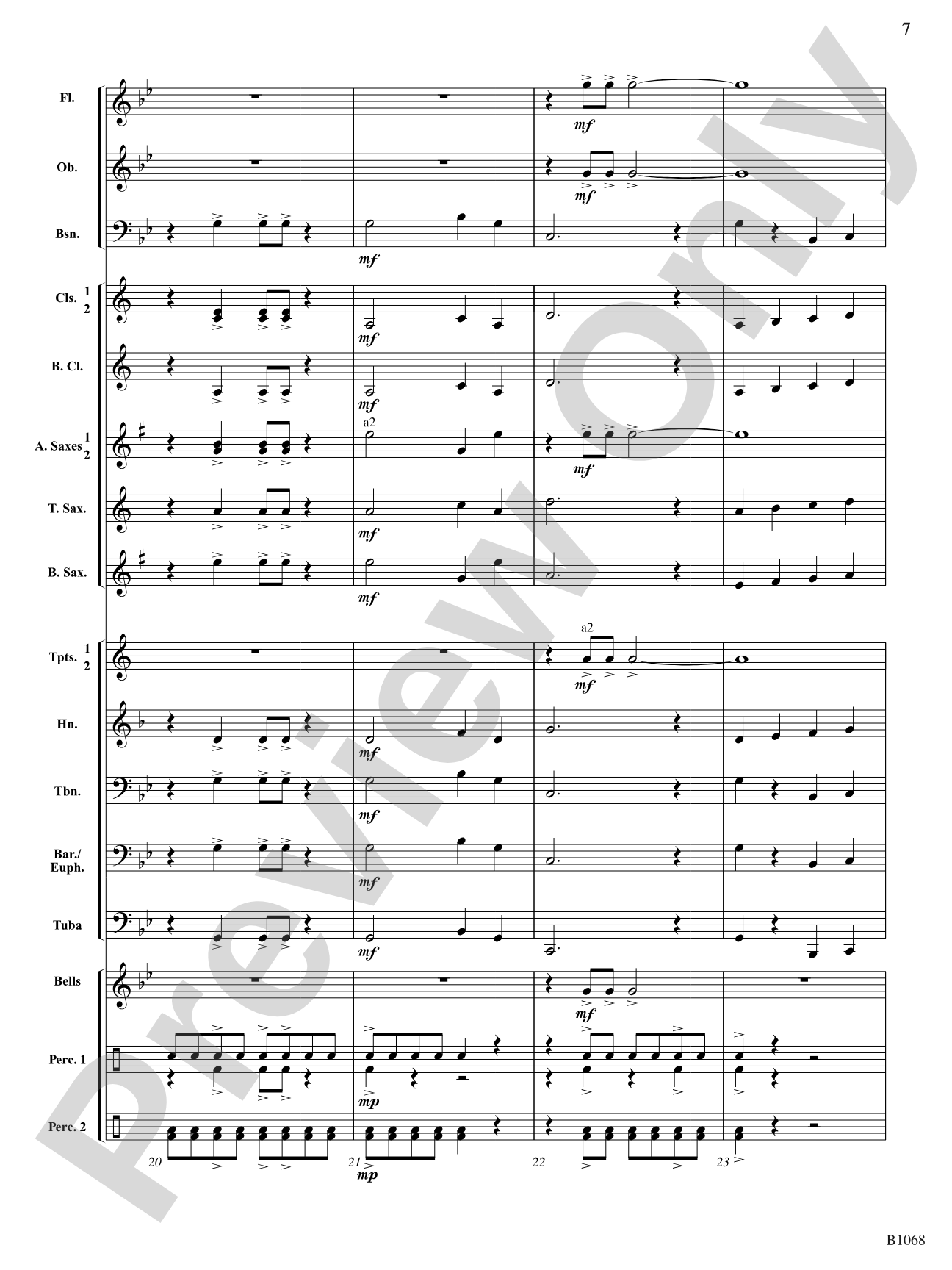 Thundercrest: Concert Band Conductor Score & Parts