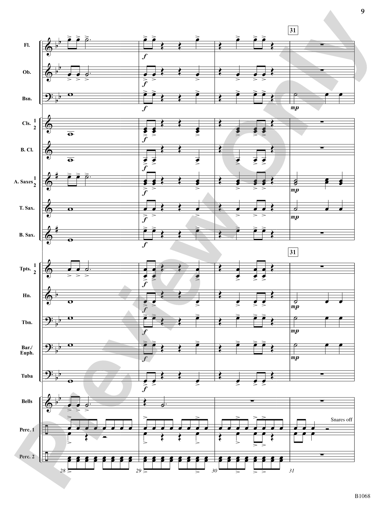 Thundercrest: Concert Band Conductor Score & Parts
