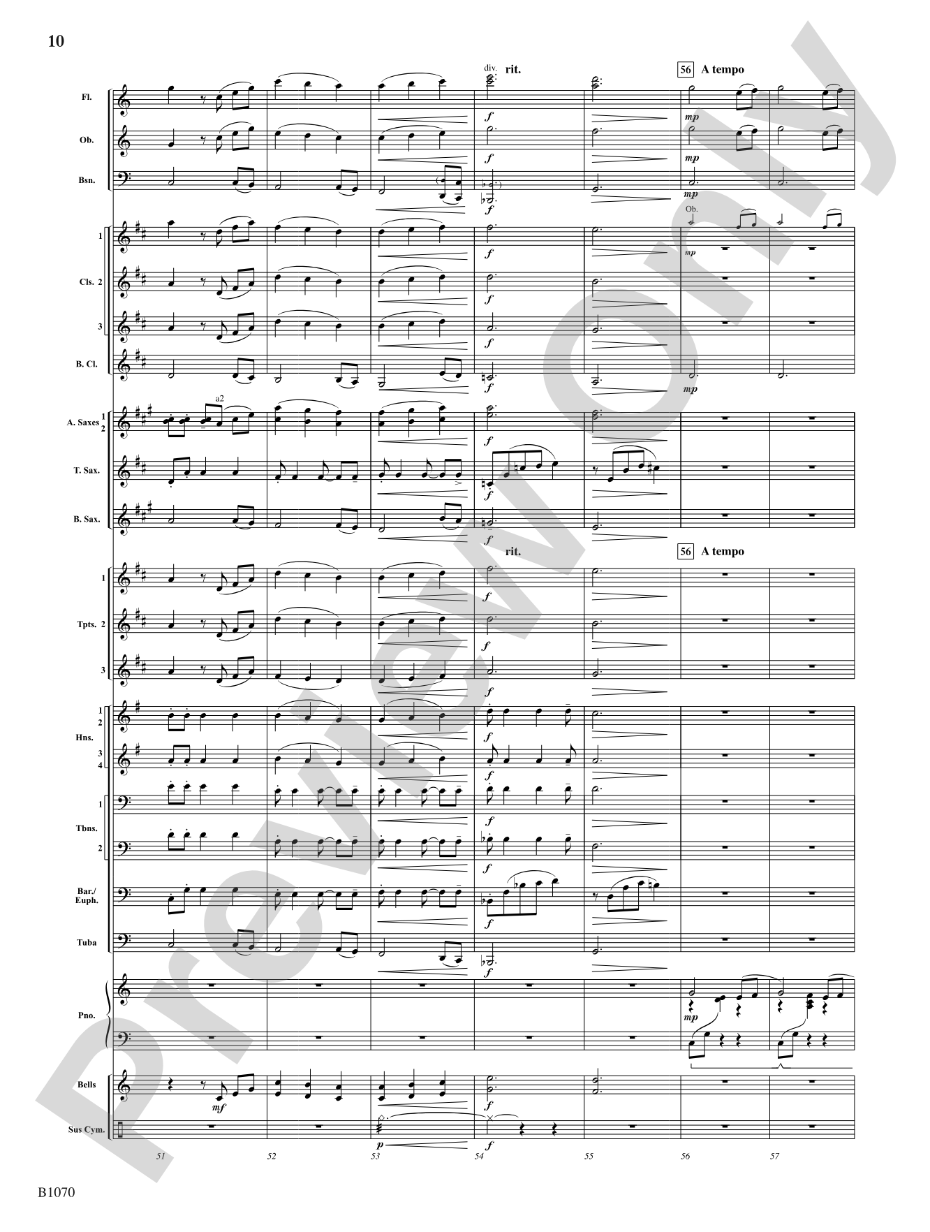 Lullaby: Concert Band Conductor Score & Parts