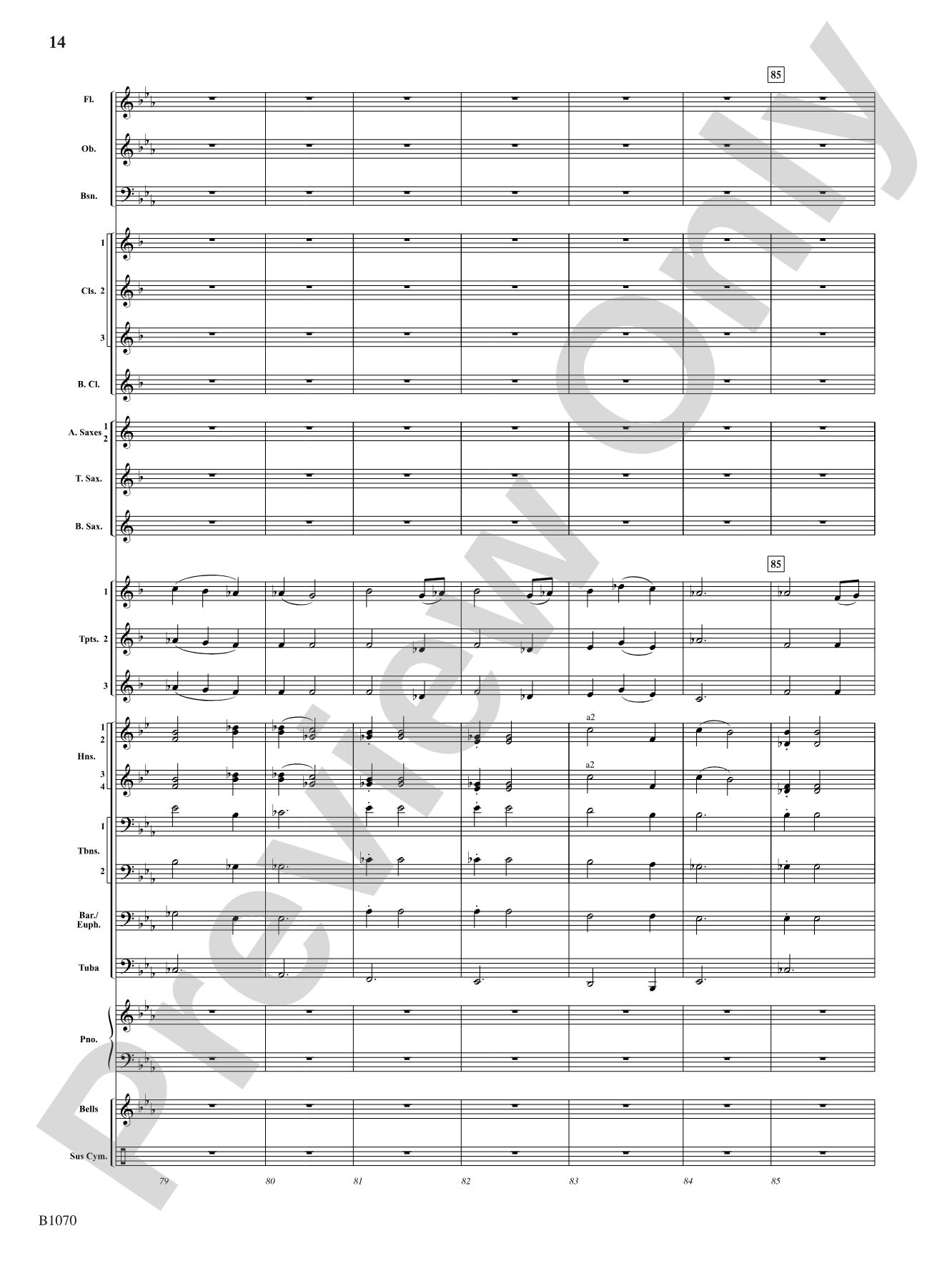 Lullaby: Concert Band Conductor Score & Parts