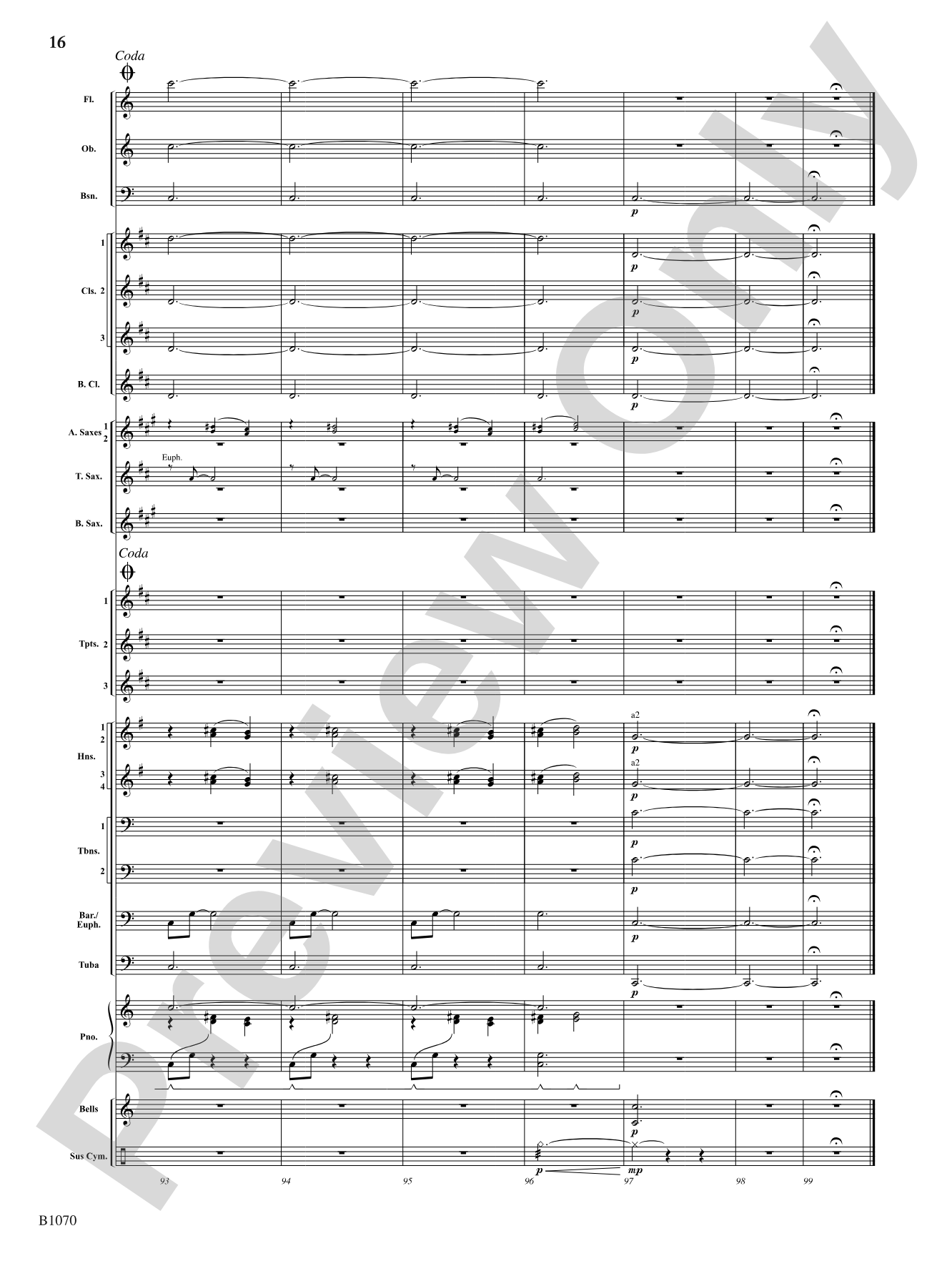 Lullaby: Concert Band Conductor Score & Parts