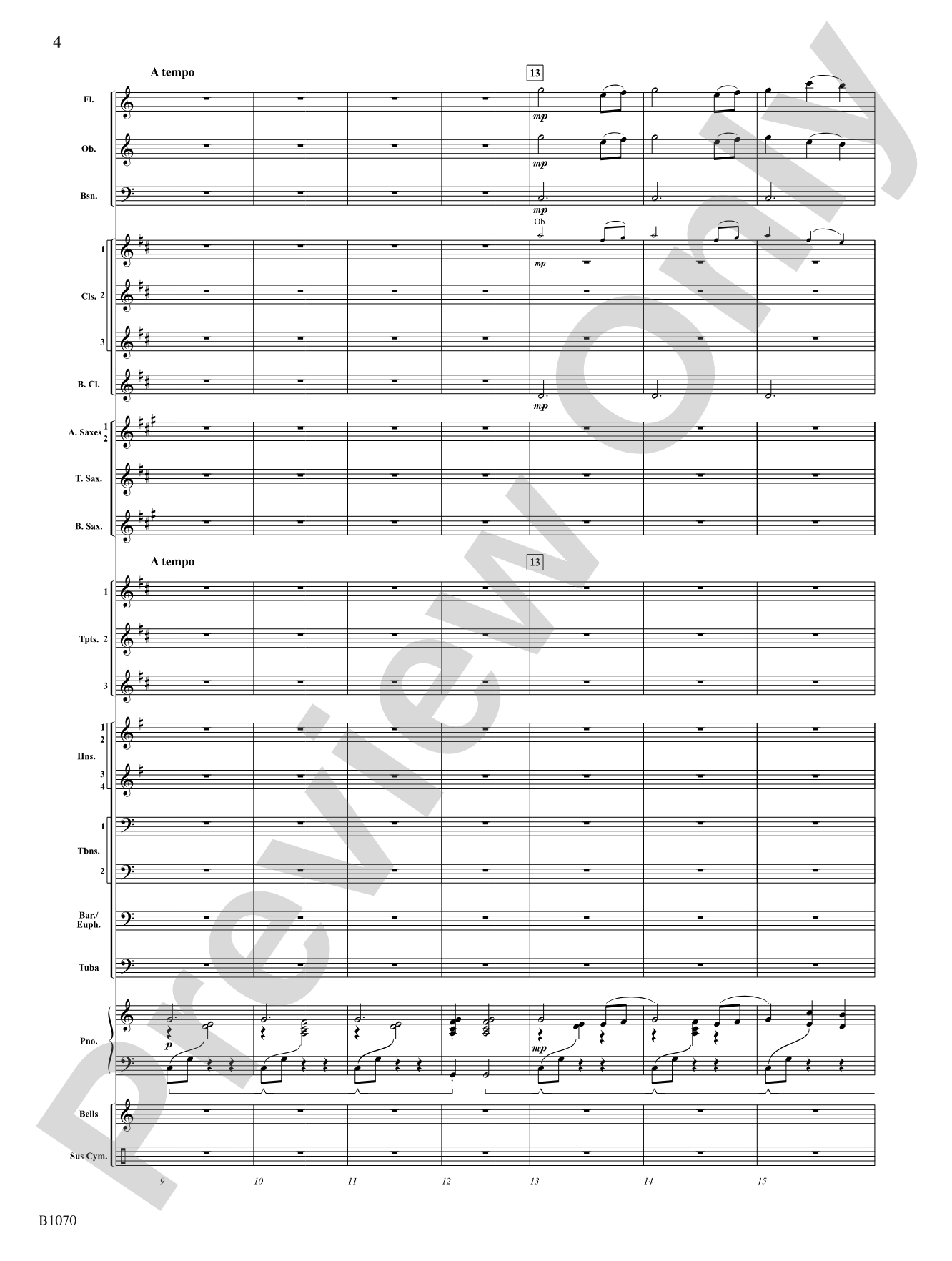 Lullaby: Concert Band Conductor Score & Parts