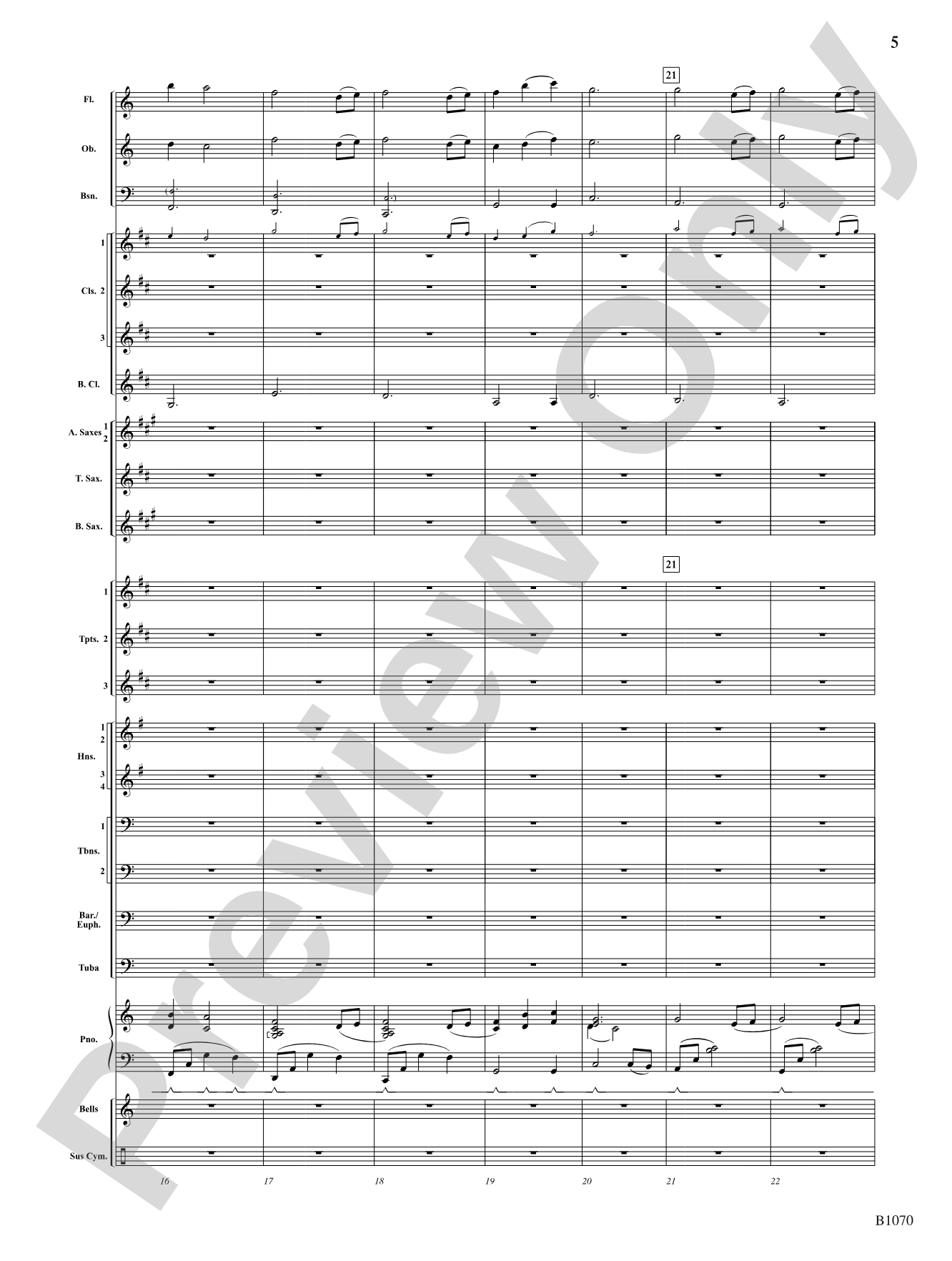 Lullaby: Concert Band Conductor Score & Parts