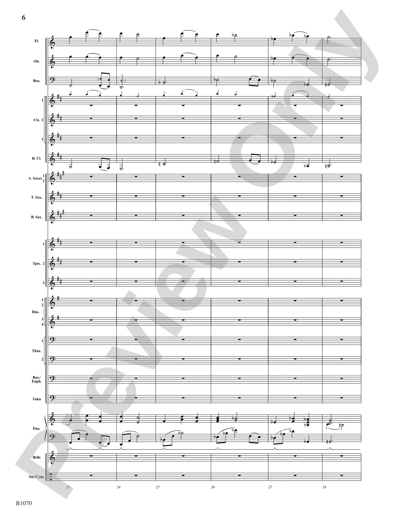 Lullaby: Concert Band Conductor Score & Parts