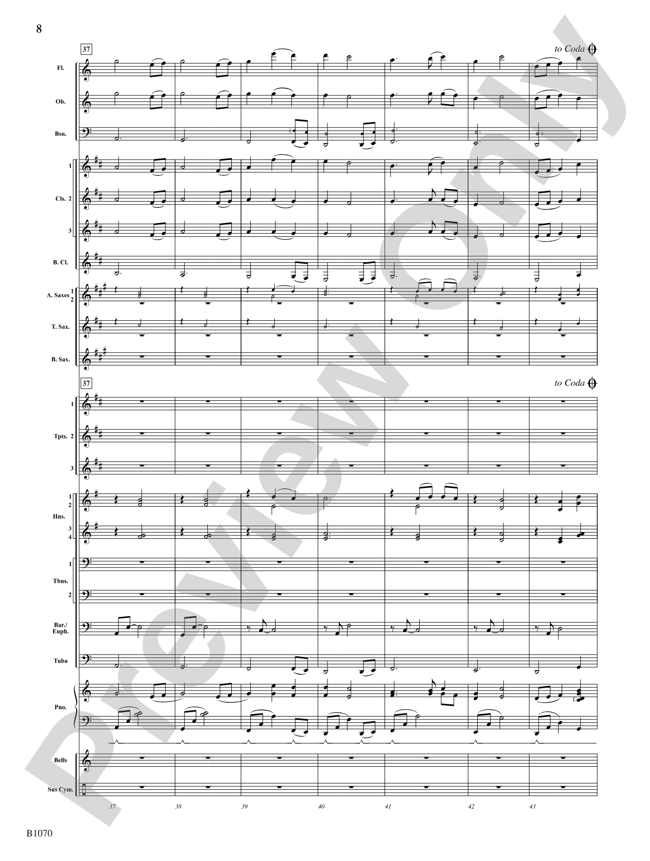 Lullaby: Concert Band Conductor Score & Parts