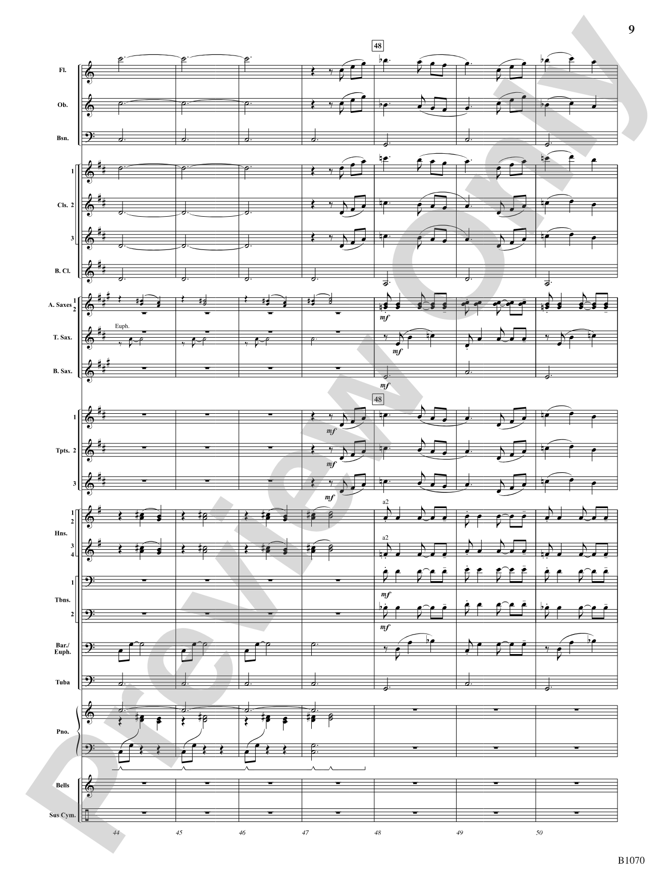 Lullaby: Concert Band Conductor Score & Parts