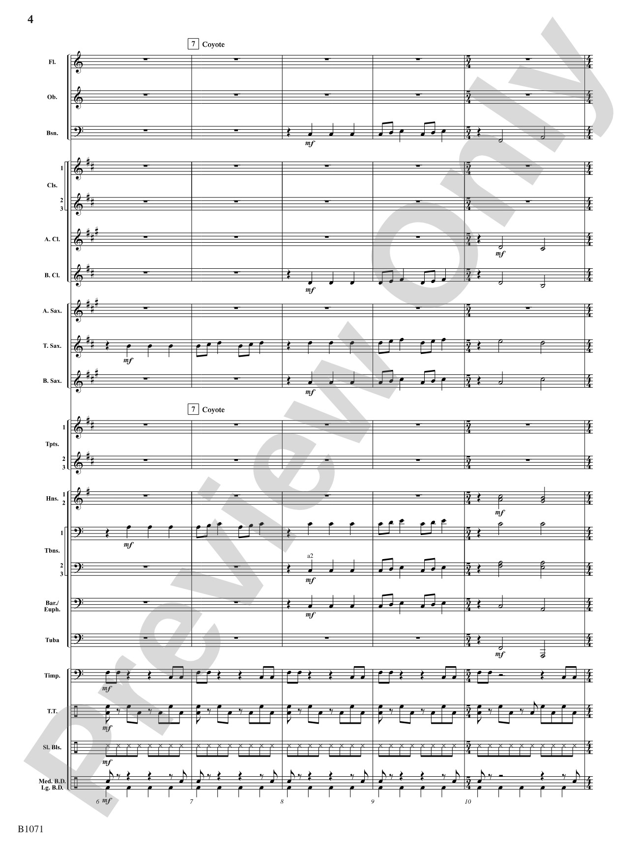 She Who Watches (Tsagaglalal): Concert Band Conductor Score & Parts